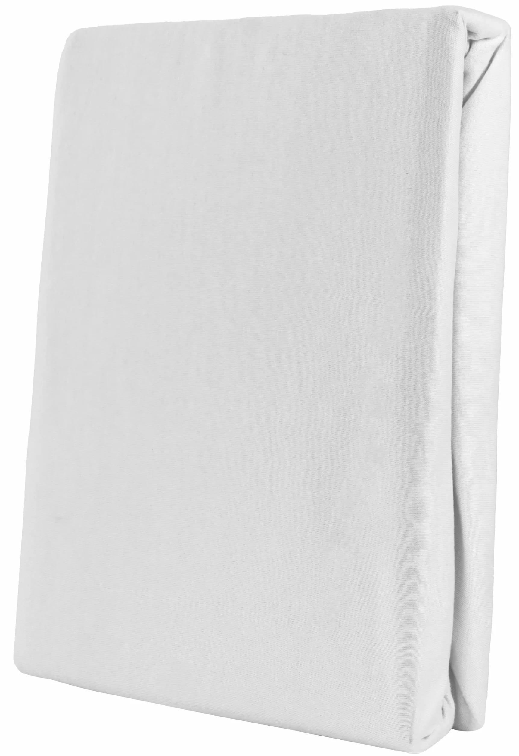 Leonado Vicenti Classic Prześcieradło z gumką 100% bawełna dżersej 200 x 200 cm 200 x 220 cm biały