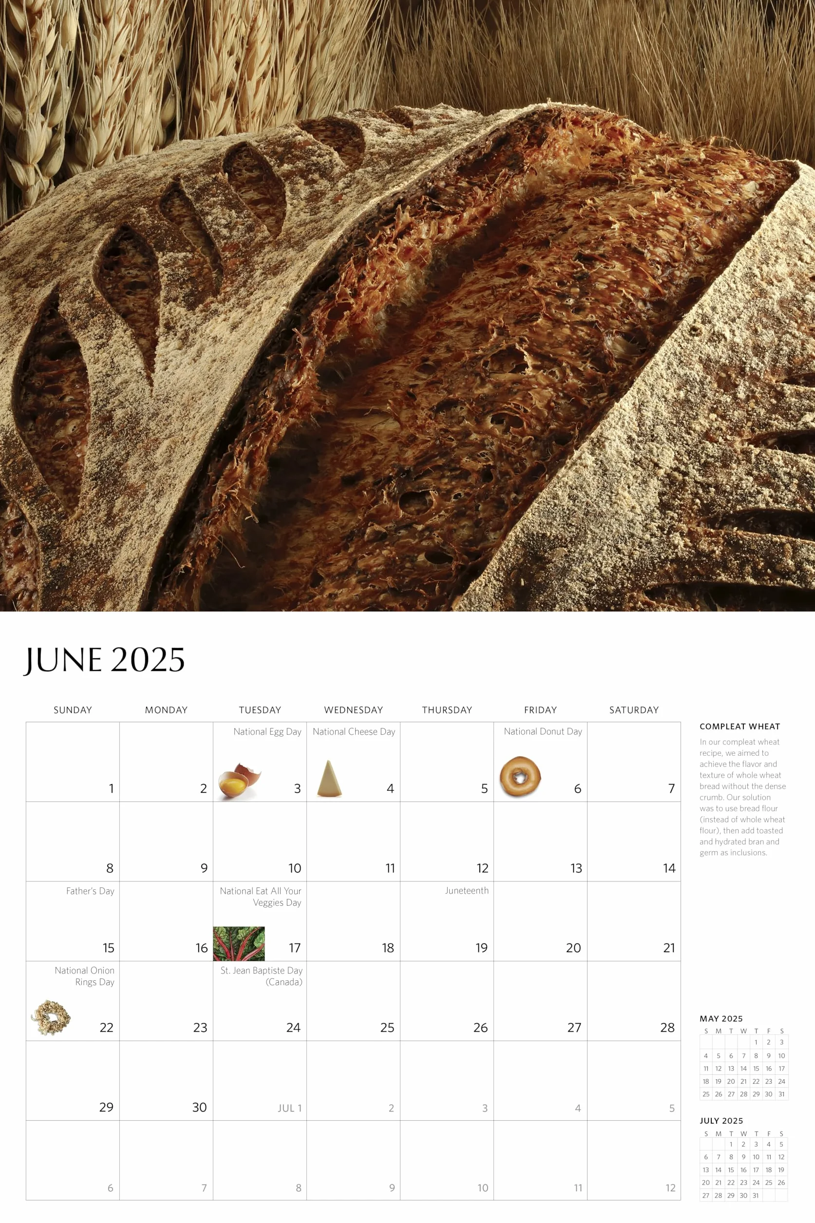 Modernist Bread at Home 2025 Calendar