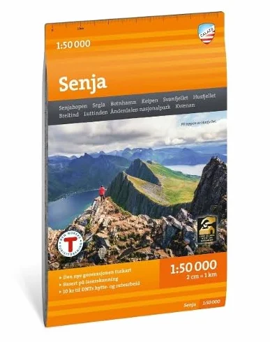 Senja Hiking Map