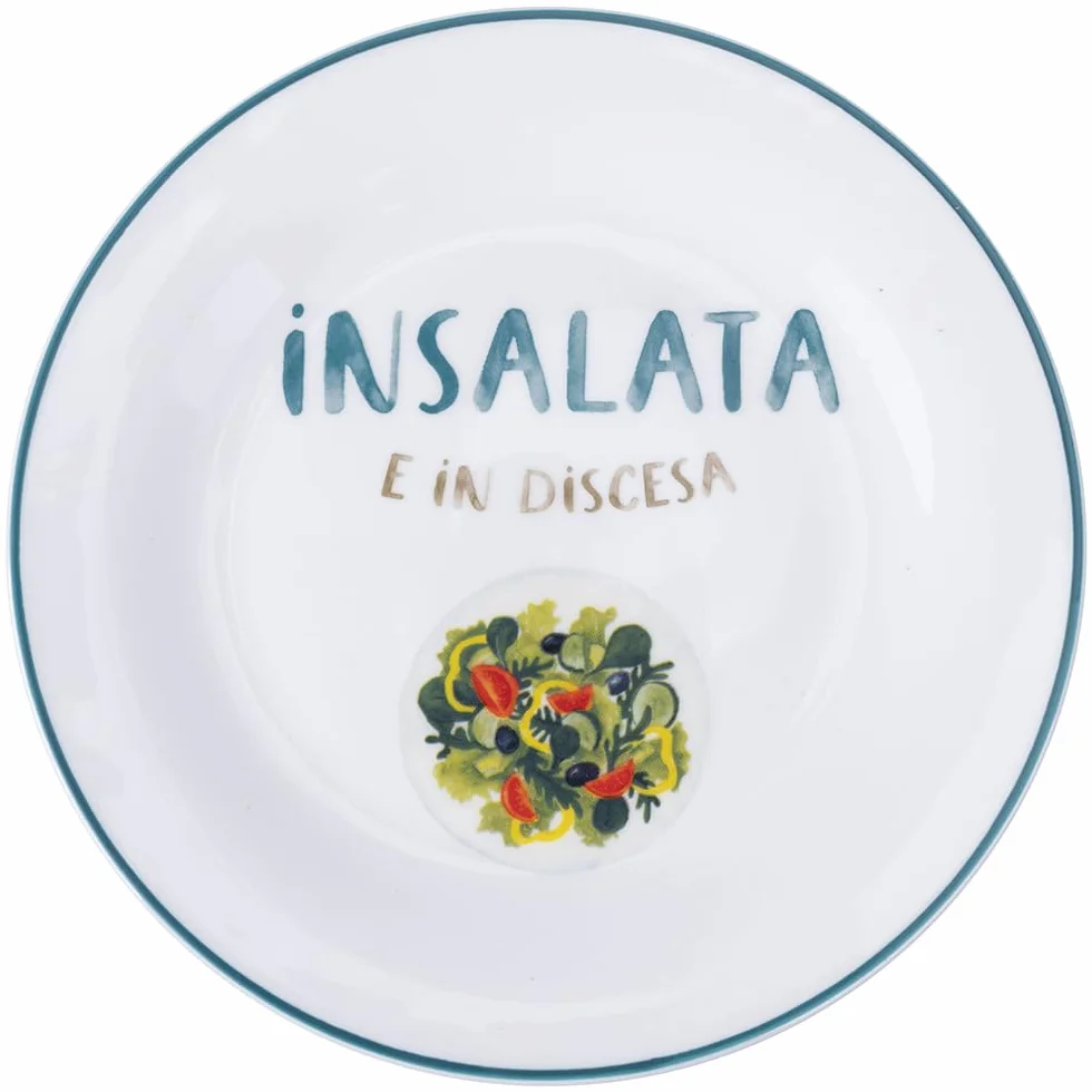 Zestaw 6 talerzy konturowych 19 cm, porcelana New Bone China, Le Travisate