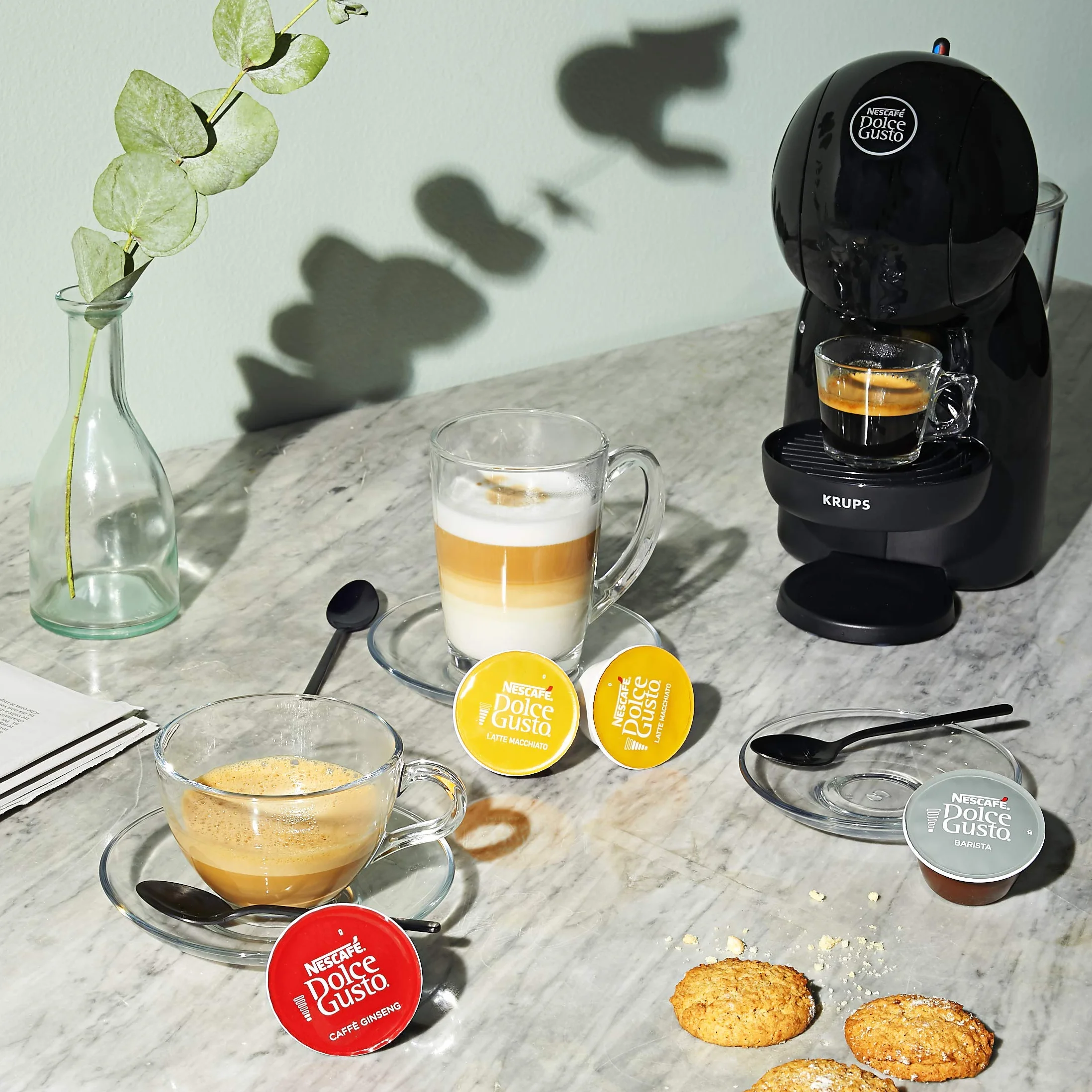 KRUPS KP1A3B NESCAFÉ DOLCE GUSTO PICCOLO XS ekspres kapsułkowy do kawy, 1500 W, 0,8 l, czarny