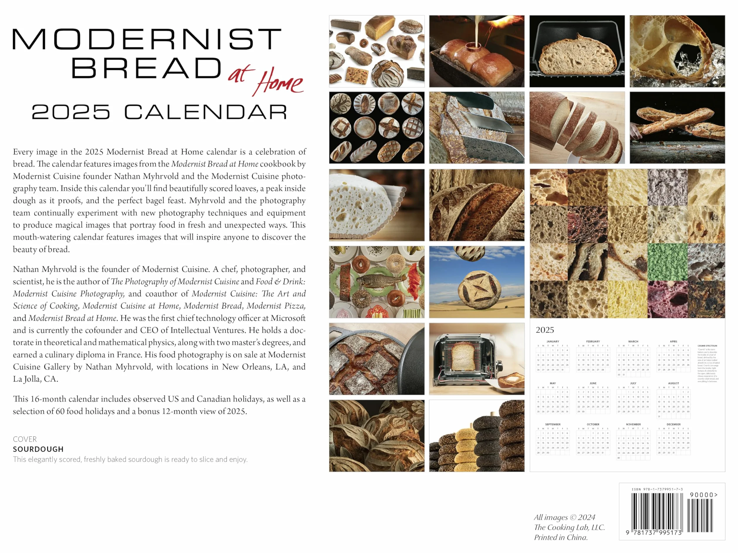 Modernist Bread at Home 2025 Calendar