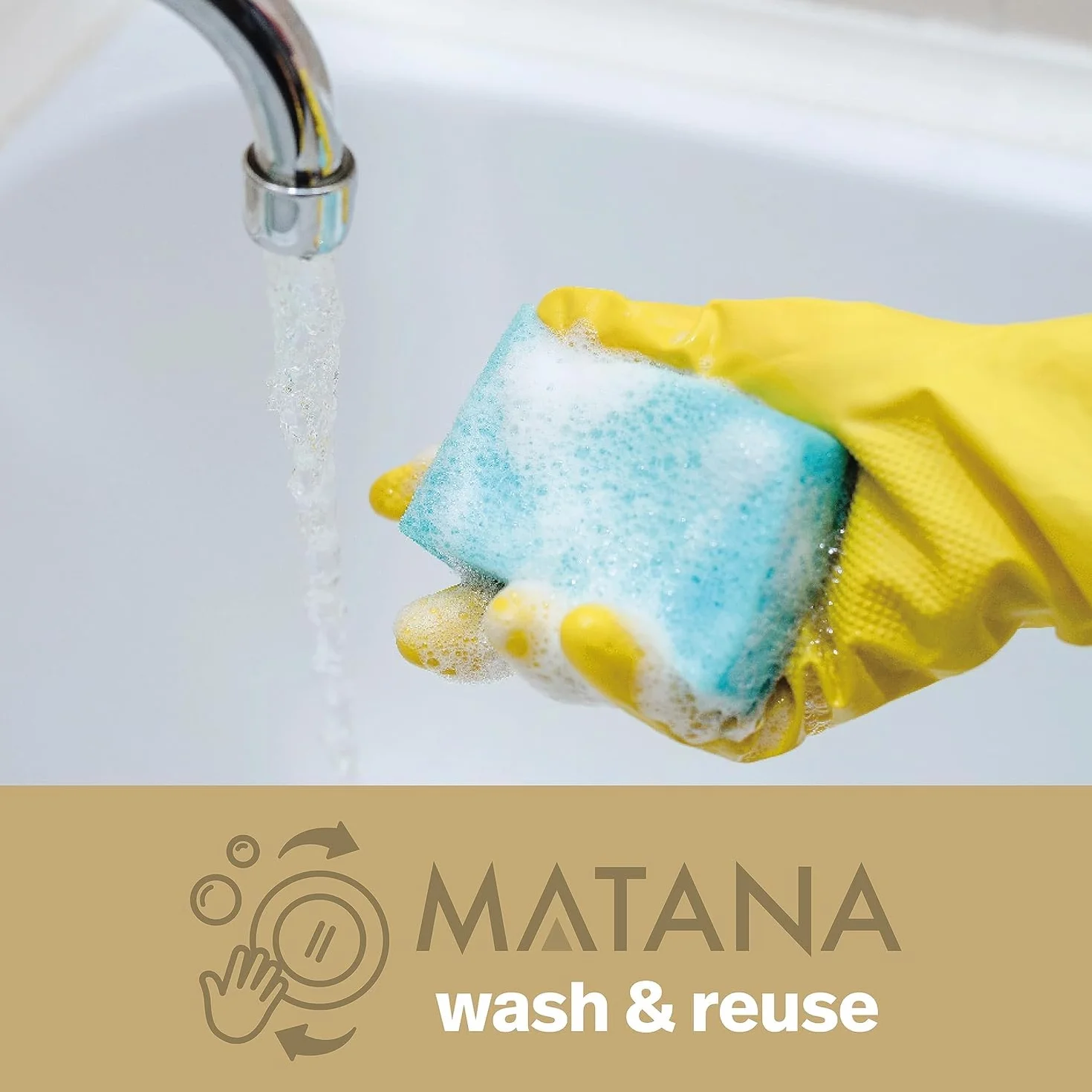 MATANA 120 Białych Plastikowych Talerzy ze Złotym Brzegiem 2 Rozmiary 26cm 19cm