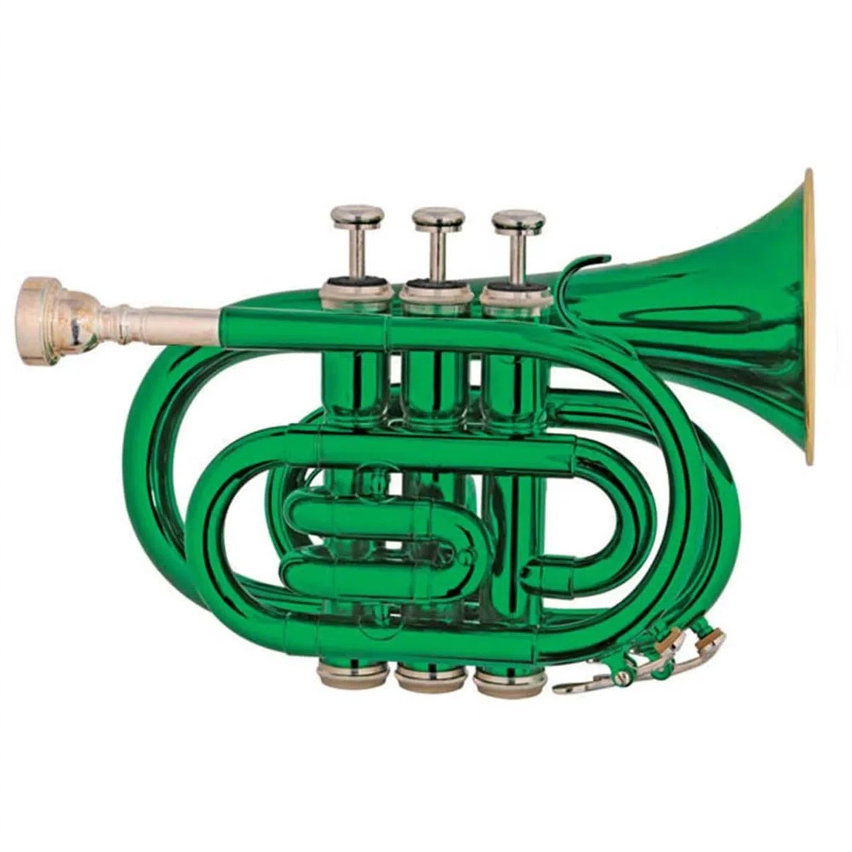 Standard Trąbka Ton Bb Trąbka Kieszonkowa Mosiądz Stal Nierdzewna Profesjonalna Kieszonkowa Trąbka Instrument Muzyczny
