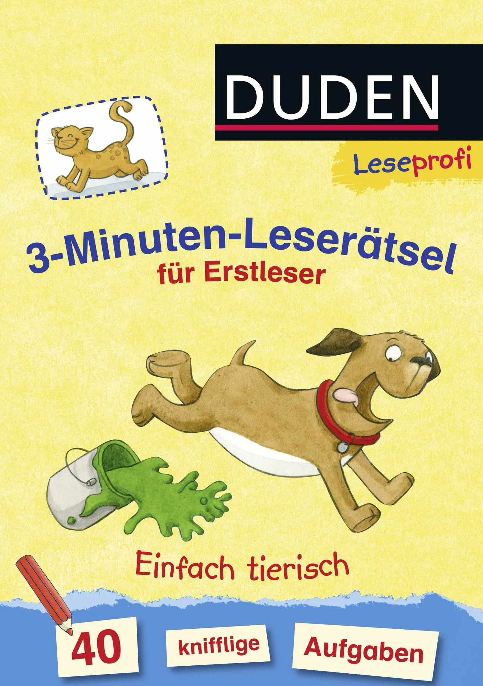 Leseprofi 3-Minuten-Leserätsel für Erstleser Einfach tierisch 40 knifflige Aufgaben