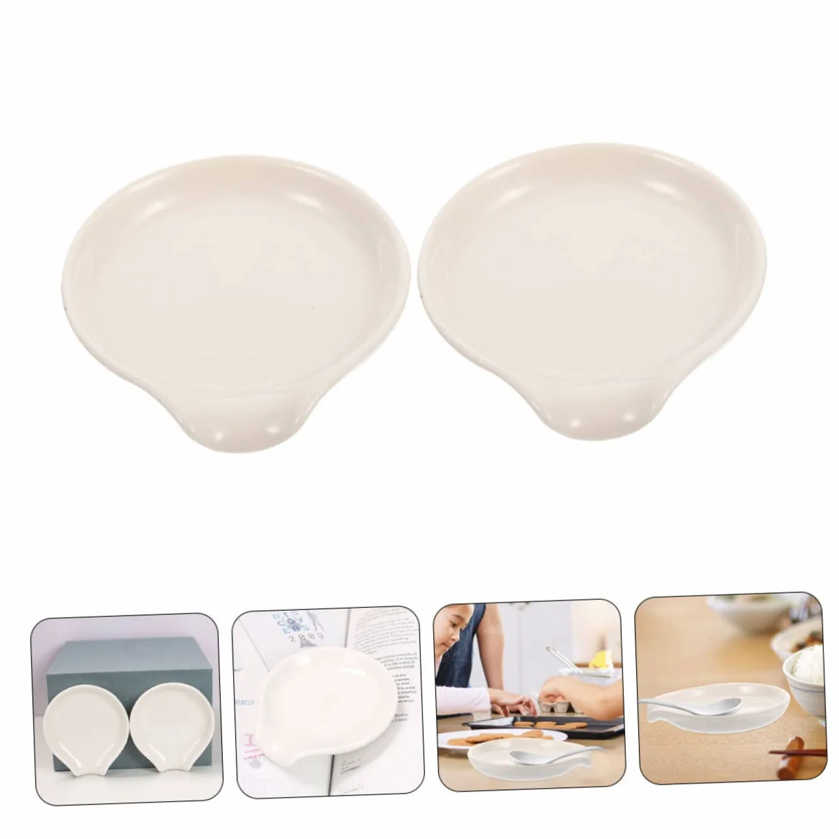 MAGICLULU 2 Szt Ceramiczny Stojak Na Łyżkę Zestaw Podstawek Pod Łyżkę