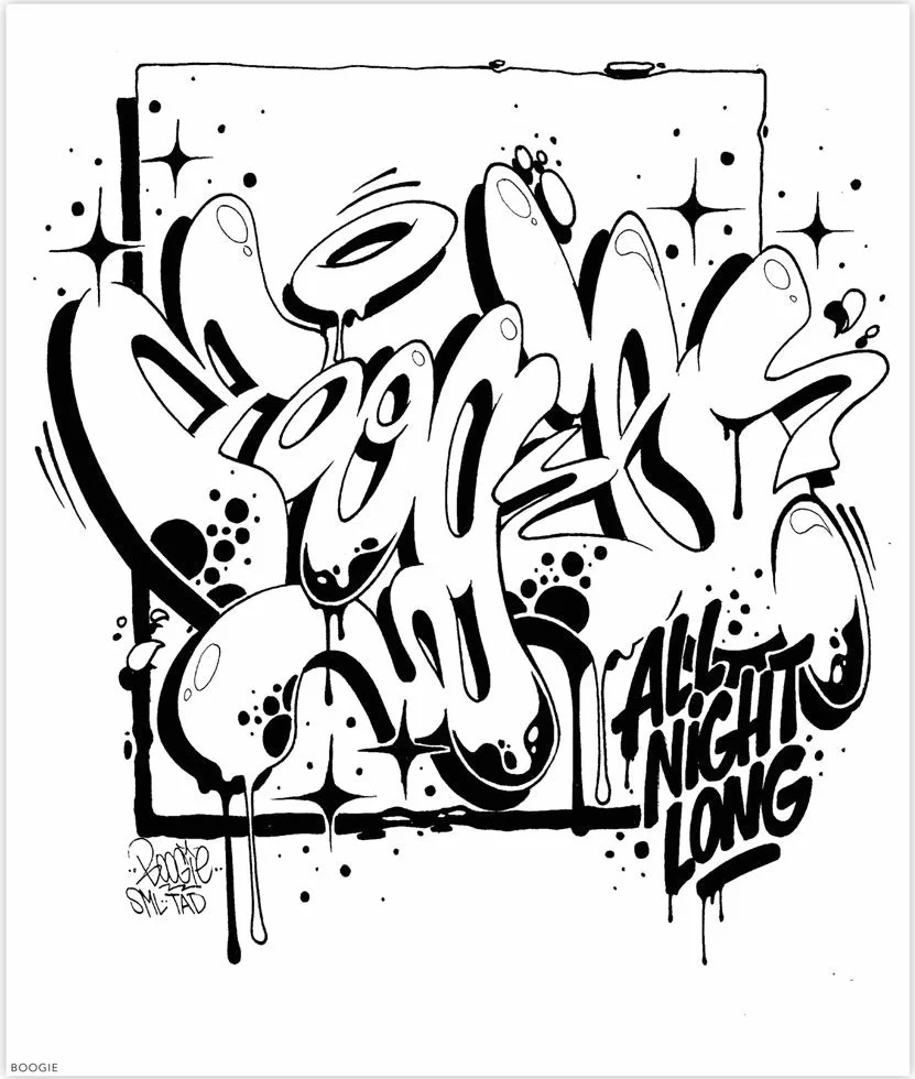 Graffiti Style Coloring Book