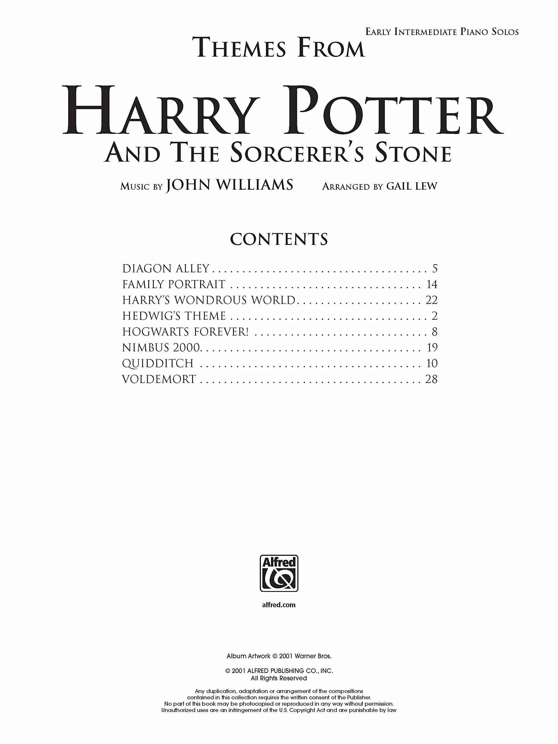 Harry Potter and the Sorcerer's Stone: Early Intermediate Piano Solos