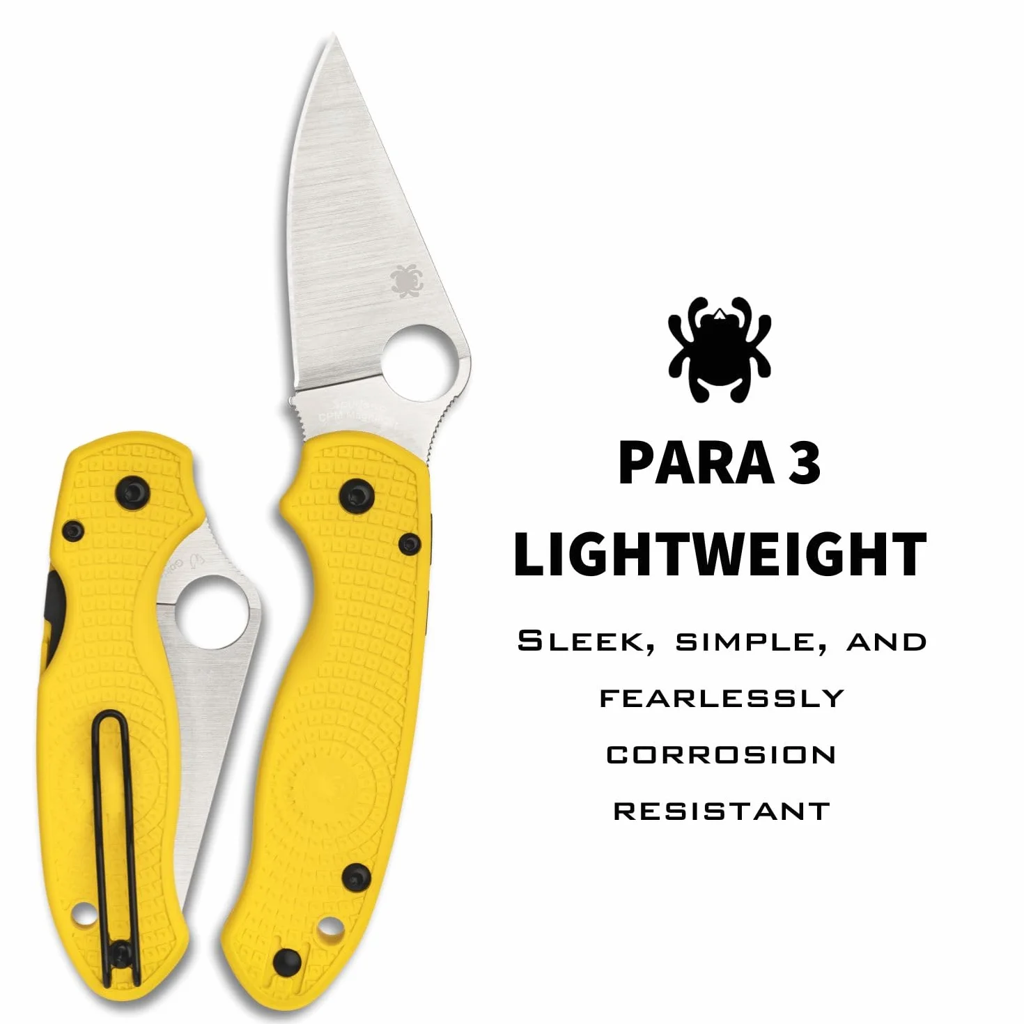 Spyderco - Para 3 Salt Yellow LWT