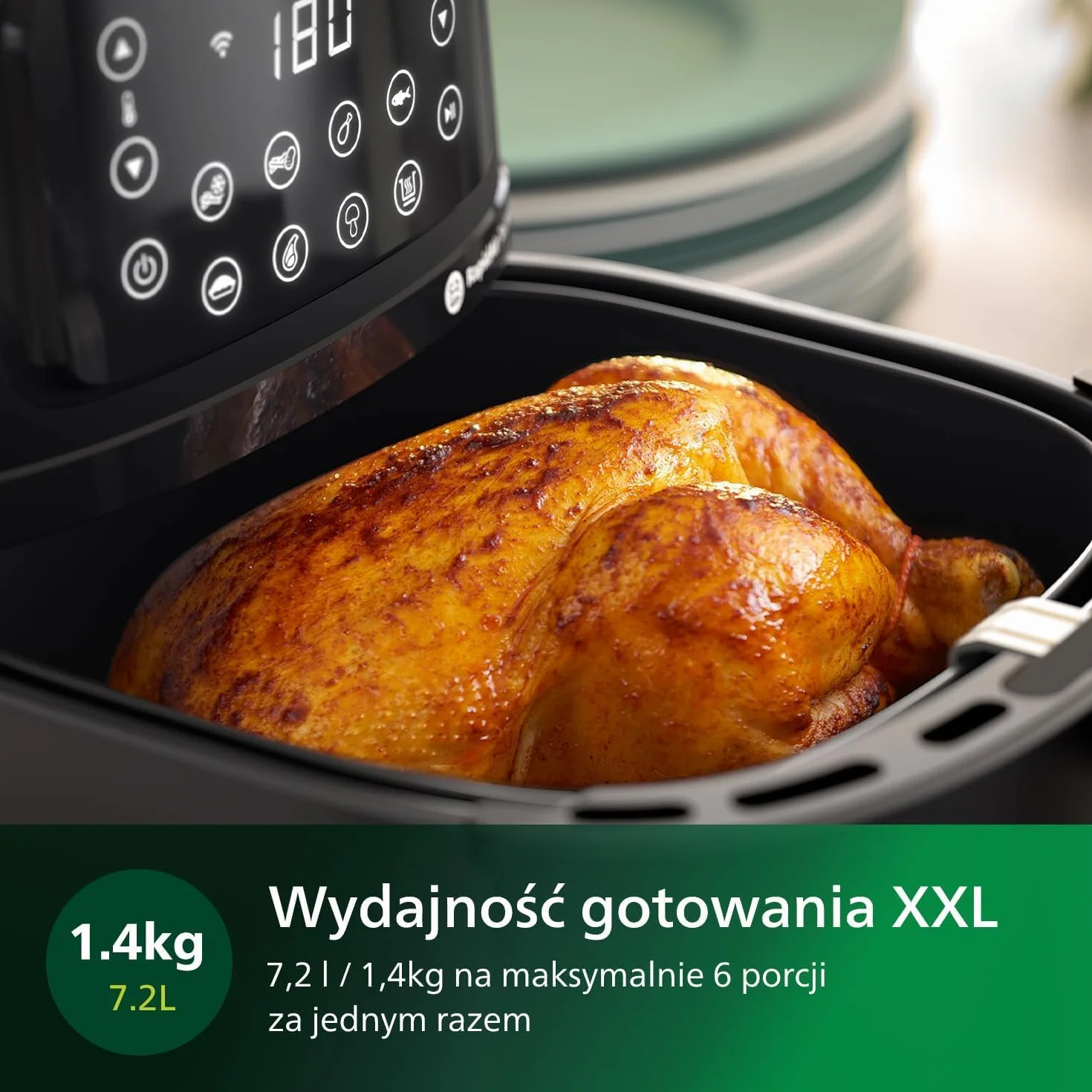 Philips Airfryer 5000 seria XXL 7,2 l Frytkownica beztłuszczowa z WiFi Rapid Air HD9285/90