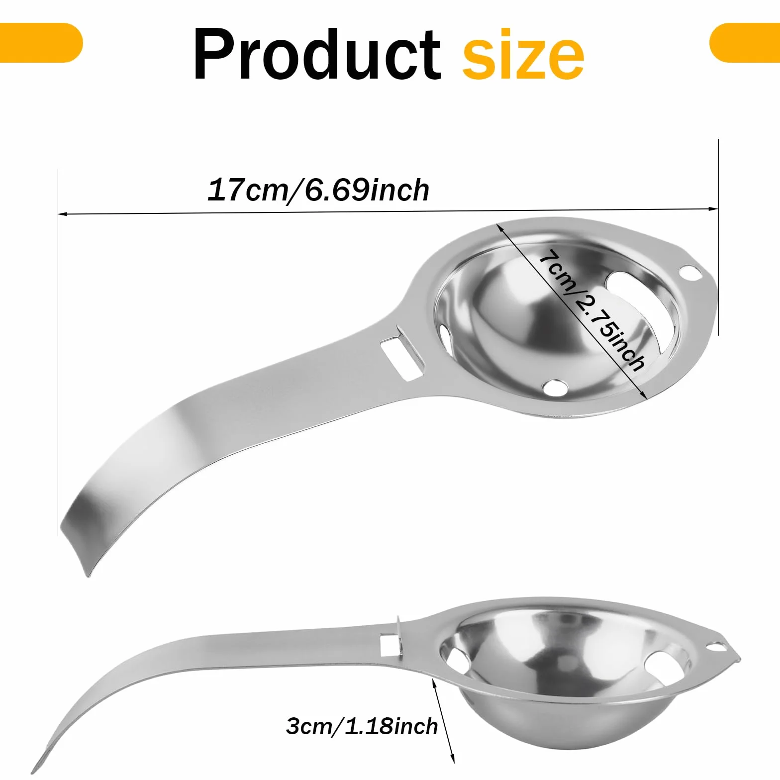 Separator do jaj ze stali nierdzewnej, oddzielacz żółtek jaj