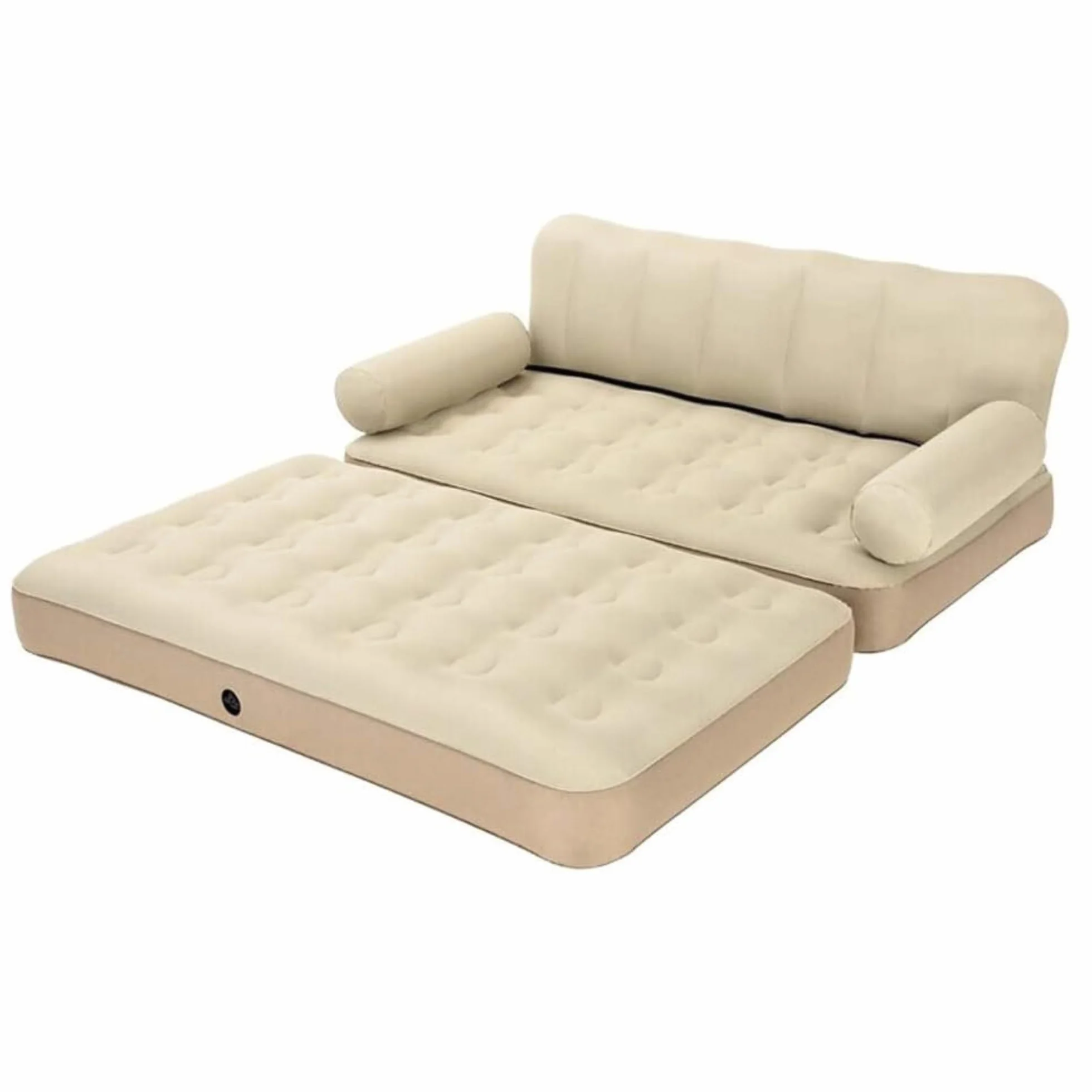 Sofa dmuchana 3 w 1, nadmuchiwana sofa do spania, łóżko dmuchane dla 2 osób, materac dmuchany dla gości, na kemping lub do użytku domowego, sofa dmuchana – SOFLINKA