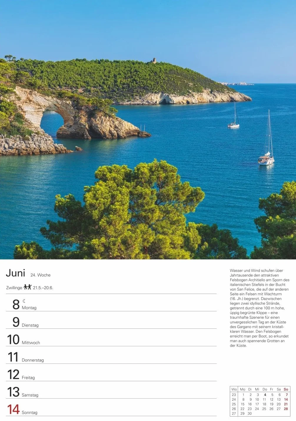 Italien Wochenplaner 2026 - Eine Reise in 53 Bildern: Eine Reise nach Bella Italia in faszinierenden Fotografien. Wandkalender 2026 zum Eintragen im Format 25 x 35,5 cm