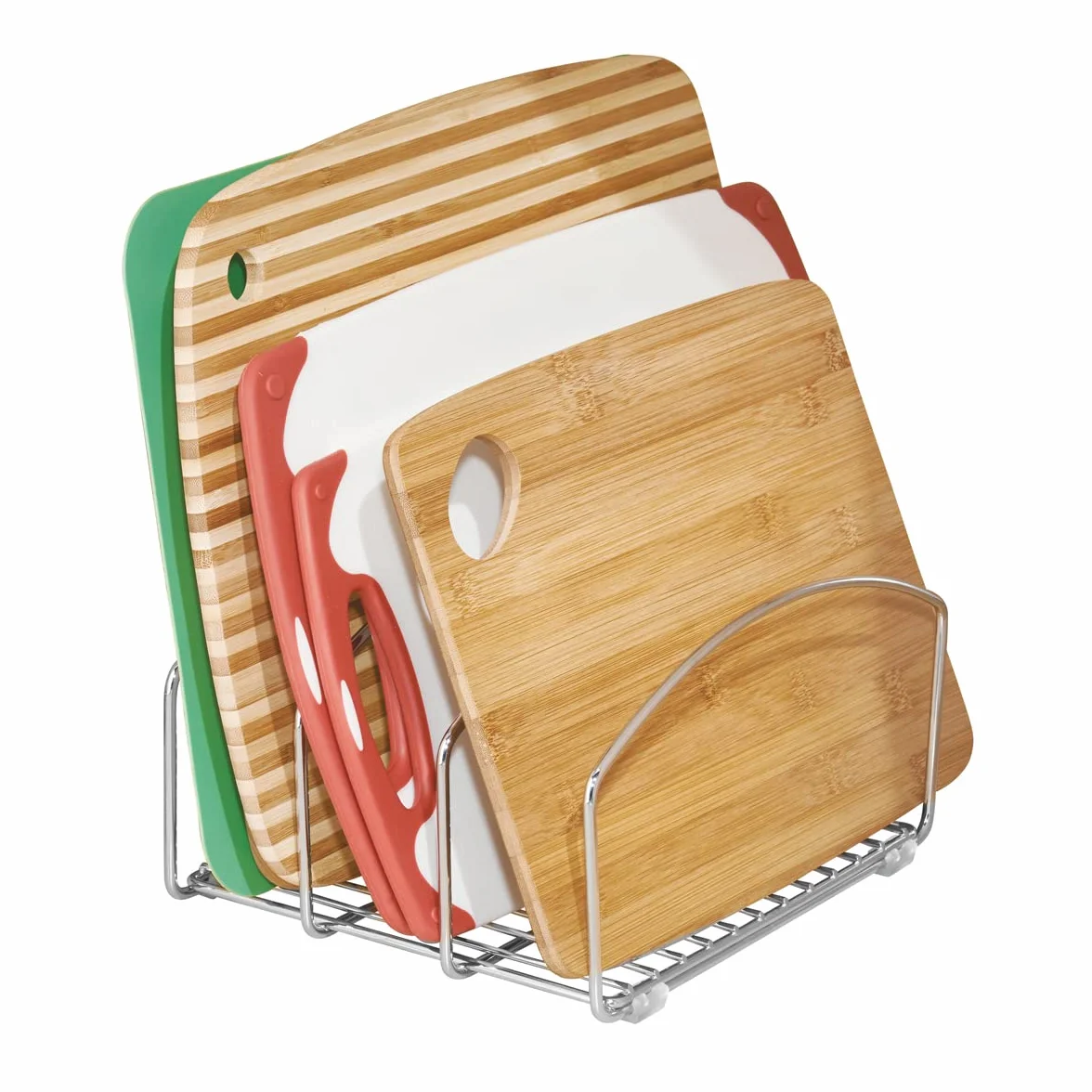 iDesign Classico organizer do naczyń kuchennych chrom stal chromowana 21,3 x 25,2 x 14,1 cm