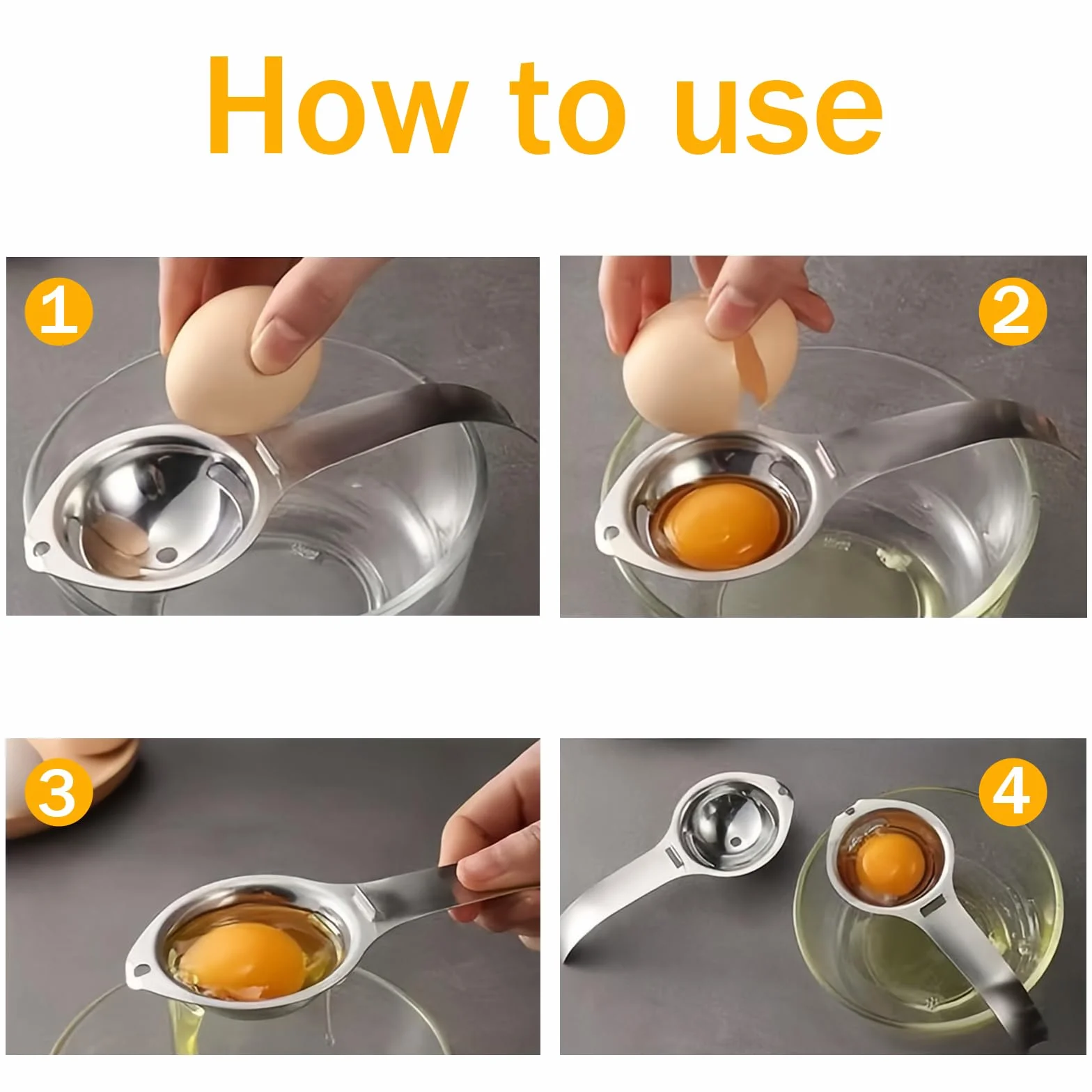 Separator do jaj ze stali nierdzewnej, oddzielacz żółtek jaj