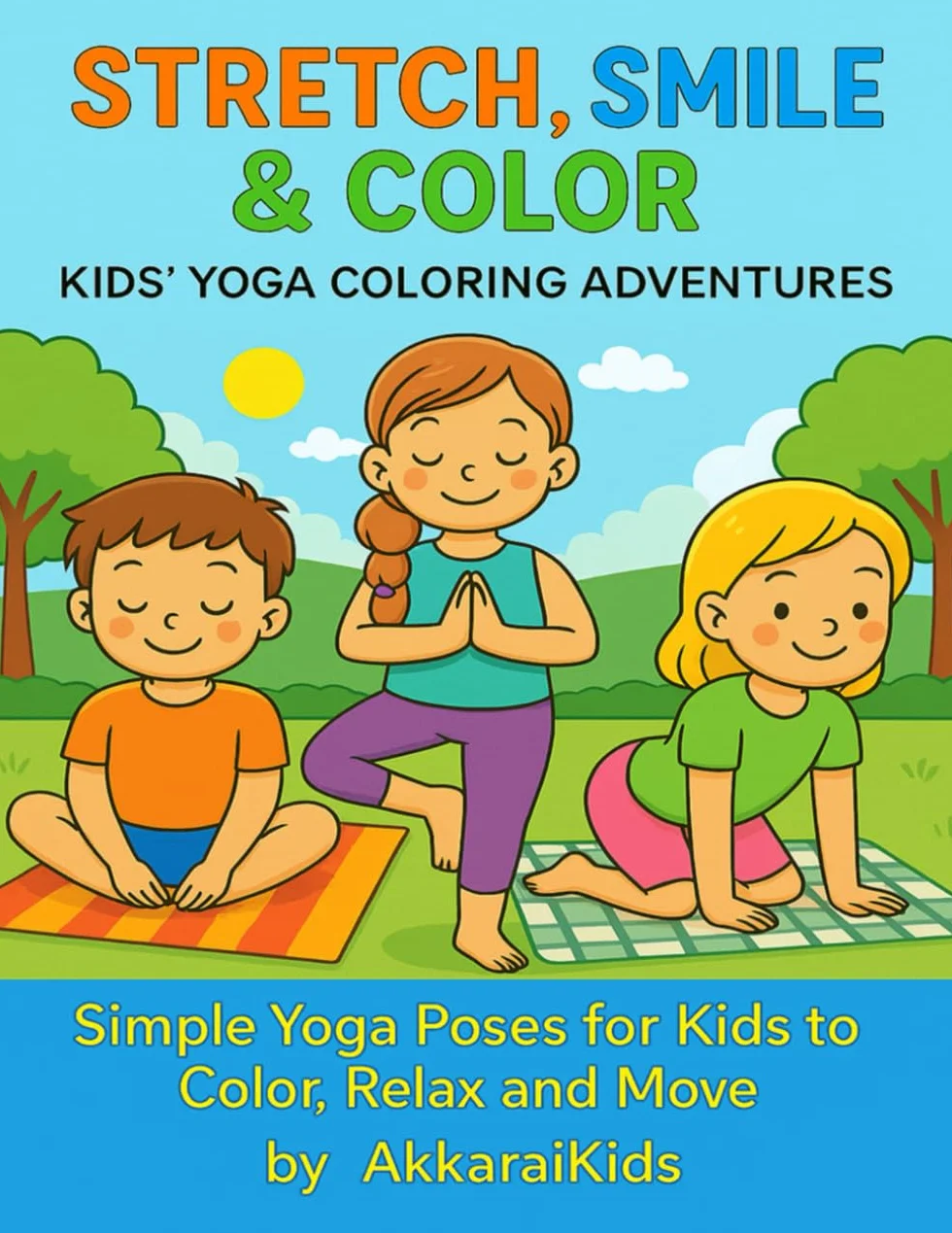 Kids’ Yoga Coloring Adventures: Simple Yoga Poses for Kids to Color, Relax and Move