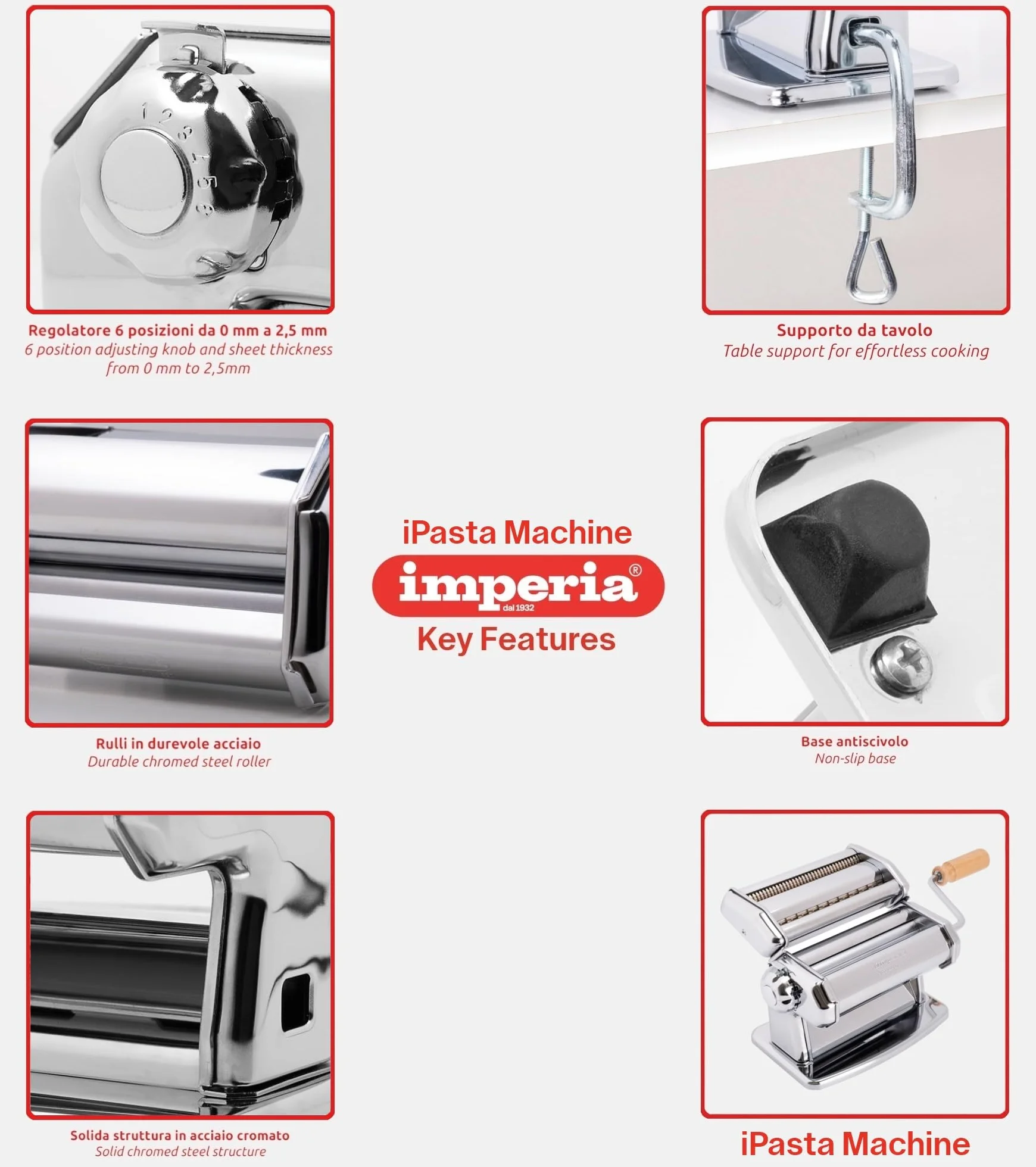 imperia® Ipasta La Classica kawałki fettuccine i tagliolini 2/6,5 mm