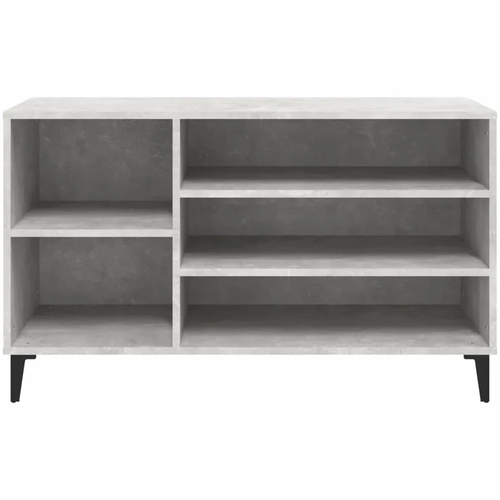 Szafka na buty, beton, szary, 102 x 36 x 60 cm, drewno inżynieryjne