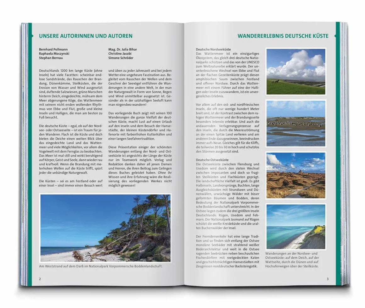 KOMPASS Wanderlust Deutsche Küste: 100 Traumpfade für Flachlandentdecker und Küstenwanderer, GPX-Daten zum Download: 1604