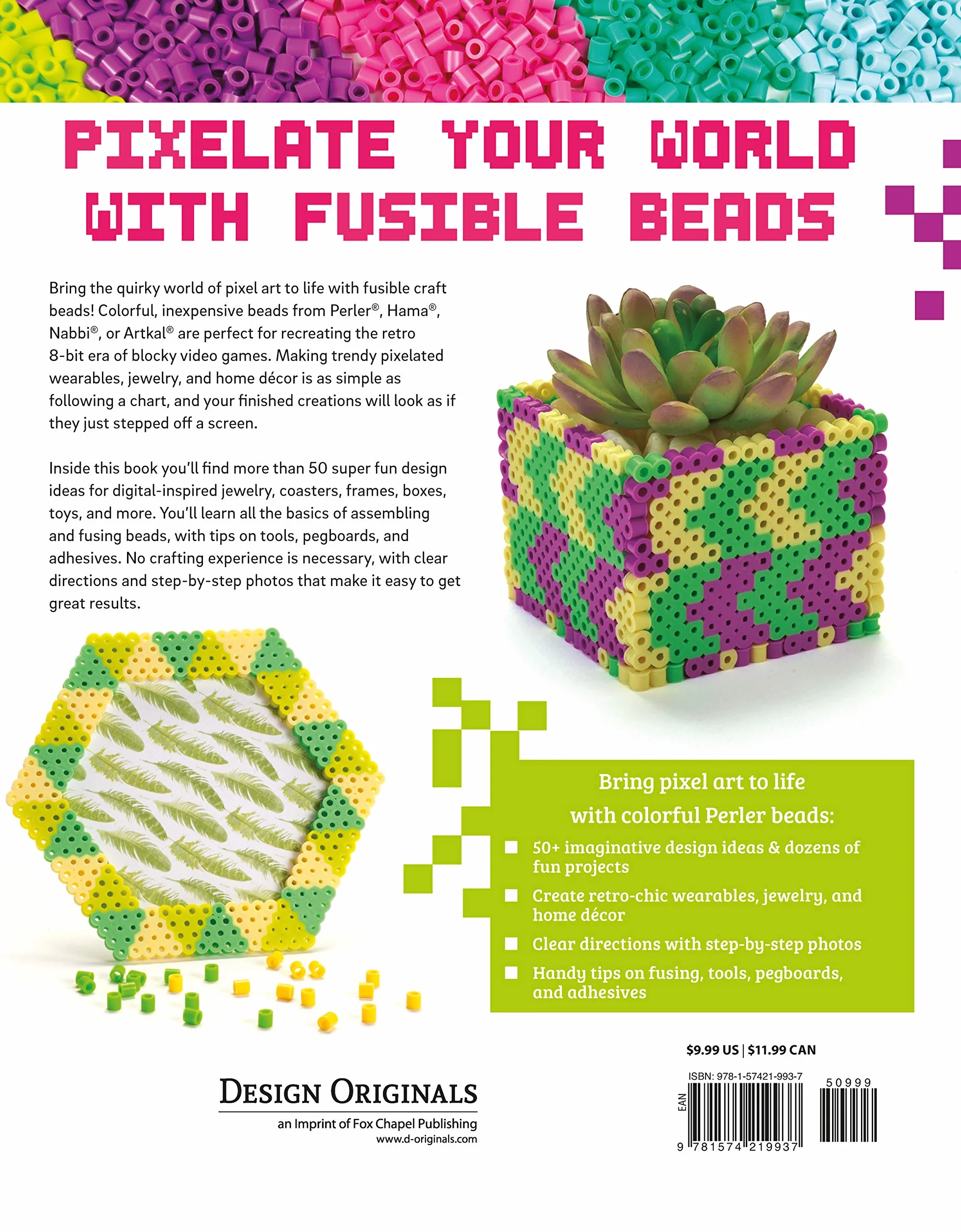 Pixel Craft with Perler Beads: 50+ Super Cool Patterns for Hama, Perler, Pyssla, Nabbi, Melty Beads