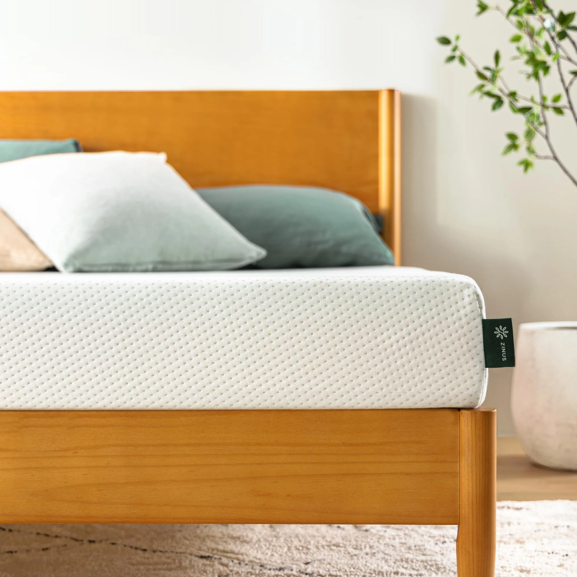 Zinus Ergonomiczny materac piankowy 140x200 cm ortopedyczny średni stopień twardości wysokość 11 cm