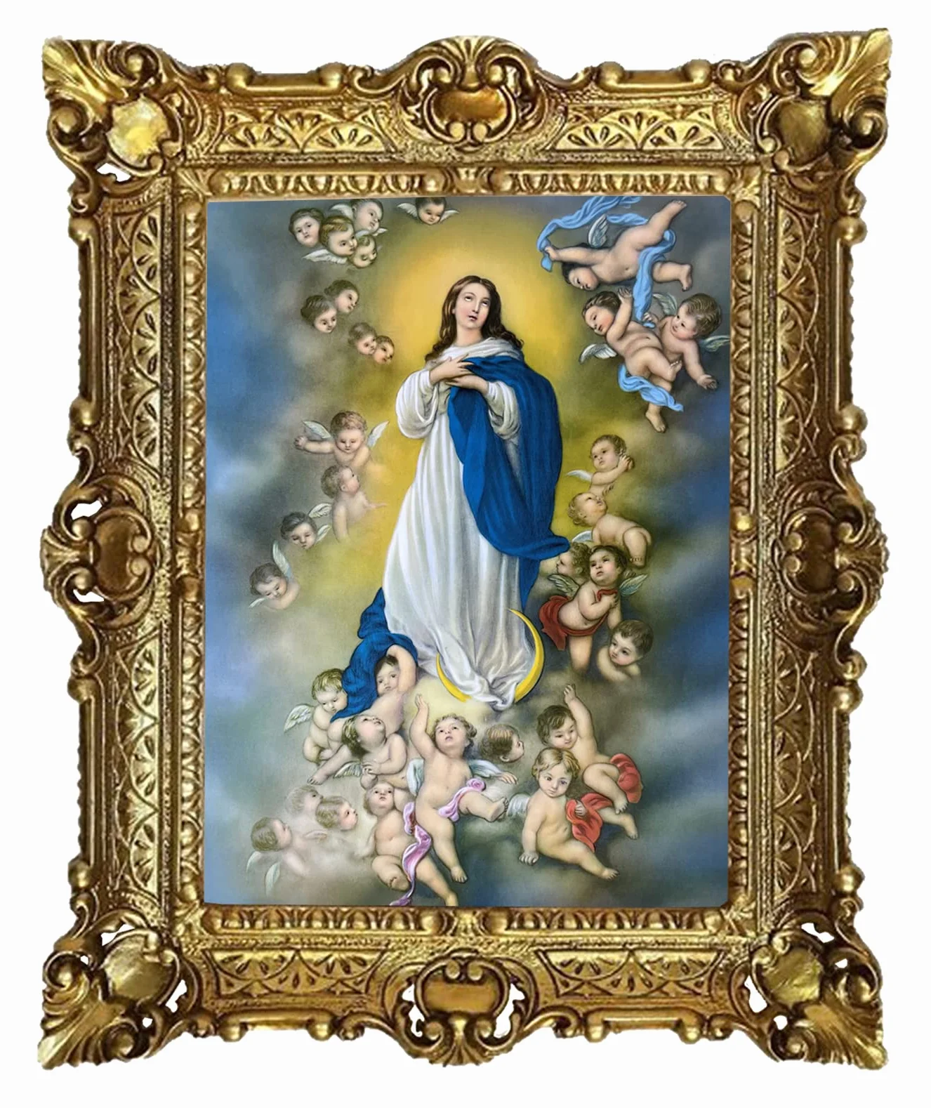 Obraz Błogosławiona Panna Maryja Niepokalane Poczęcie Madonny 56 x 46 cm Święte obrazy