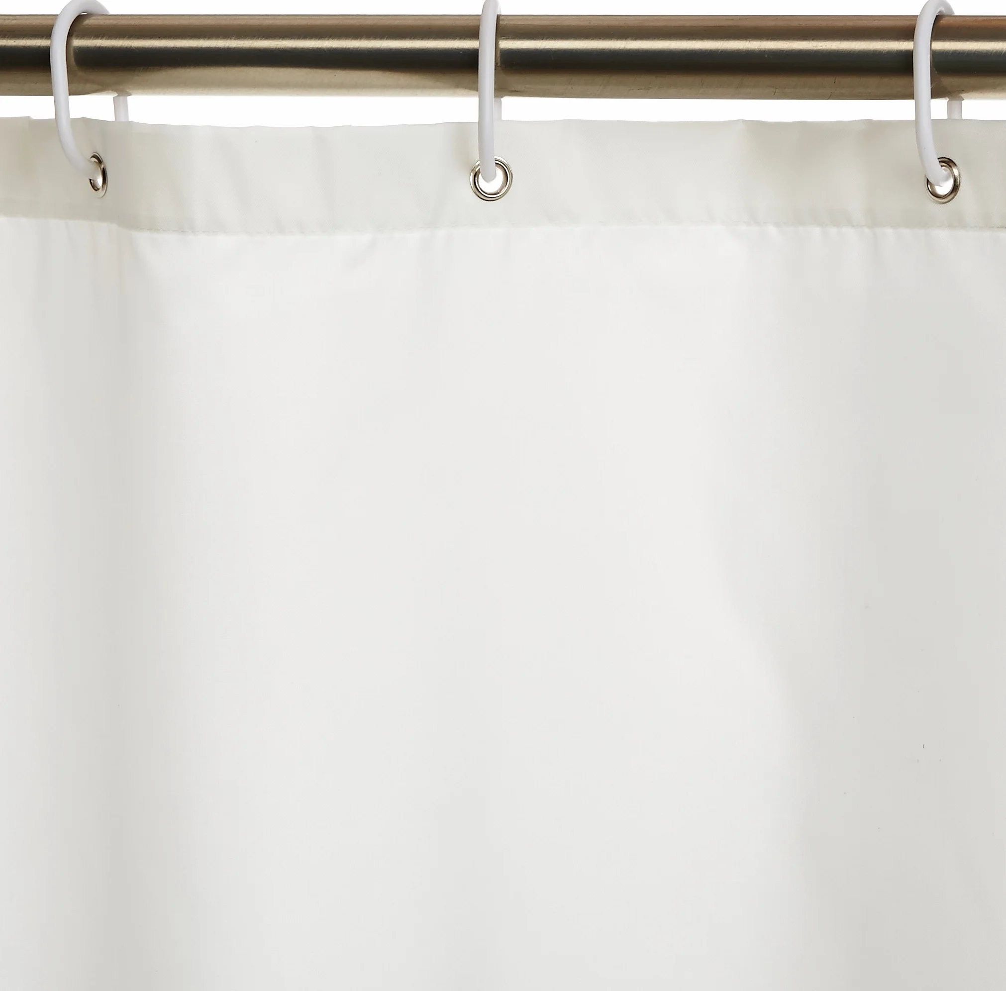 Amazon Basics Rideau de douche 180 x 180 cm - Blanc - Résistant à la moisissure et imperméable