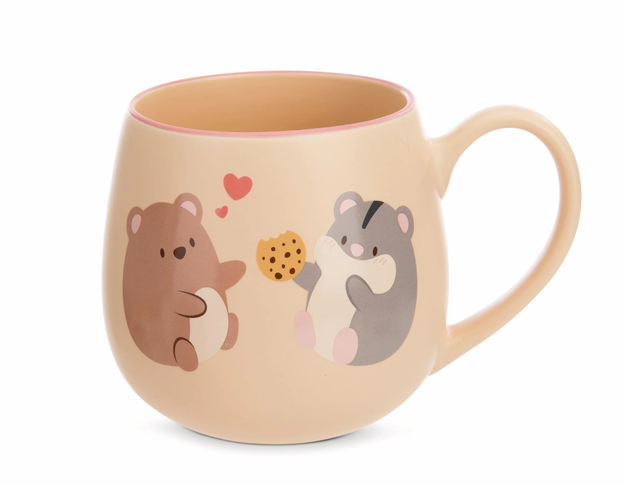 NICI kubek porcelanowy Friends for Life 400 ml beżowy