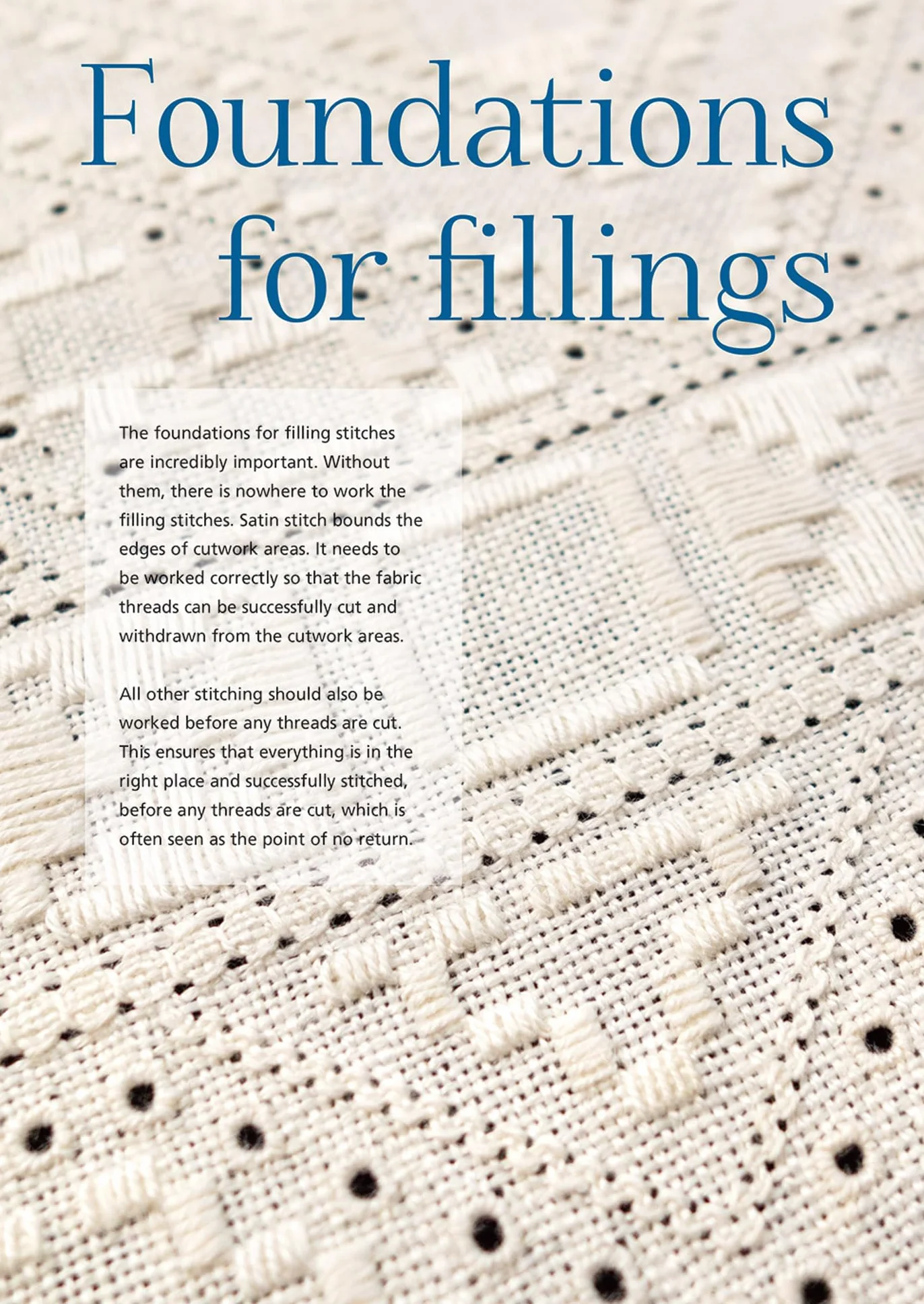 Hardanger Filling Stitches: A Step-By-Step Handbook