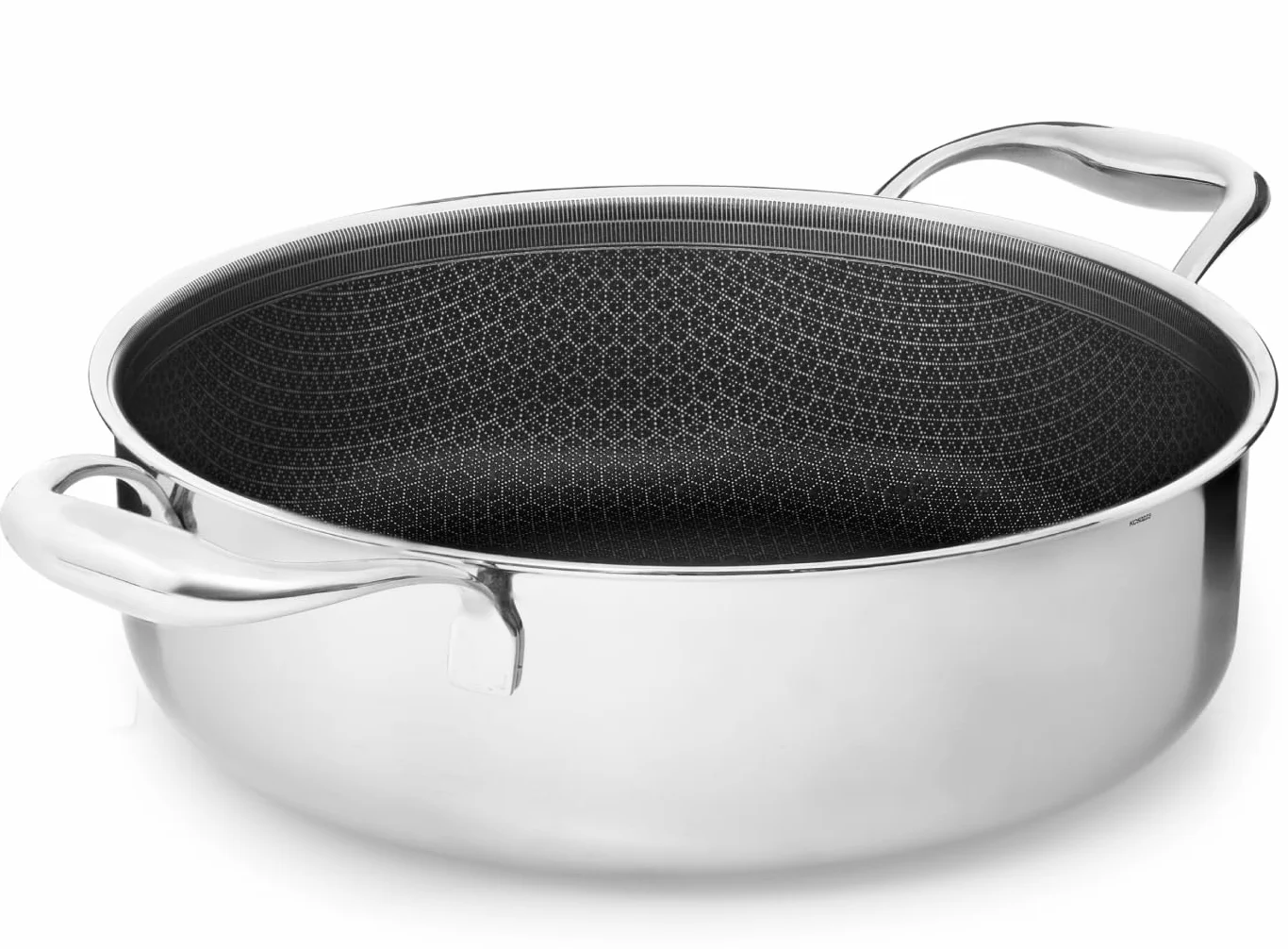 Onyx Cookware Patelnia do duszenia 28 cm, 4,5 l | brytfanna z wysoką krawędzią | patelnia indukcyjna do wszystkich rodzajów kuchenek | odporna na zarysowania powierzchnia zapobiegająca przywieraniu |