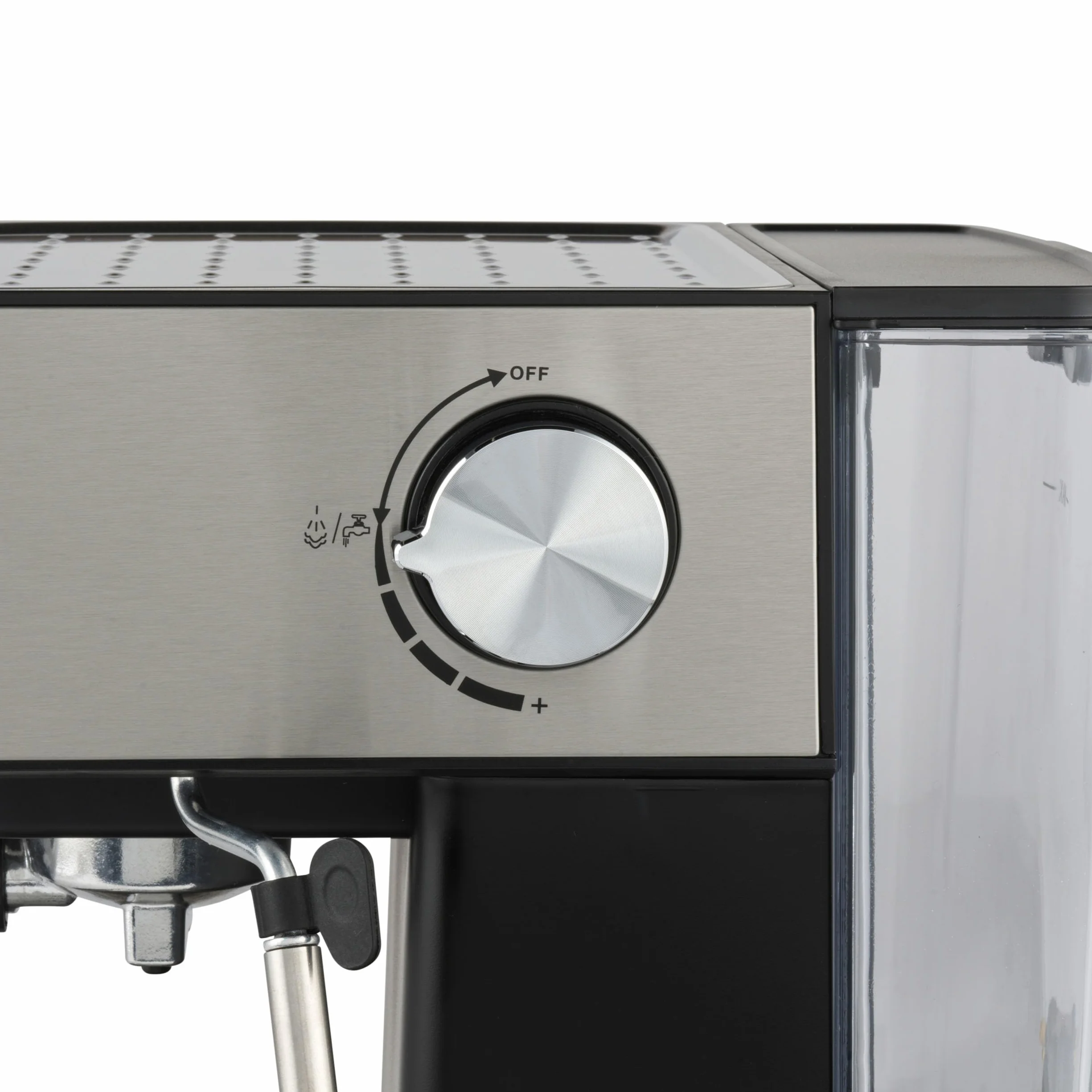 Petra Reczna maszyna do espresso z spieniaczem do mleka – kompatybilna z mielona kawa, 15-barowa wloska pompa cisnieniowa, odlaczany zbiornik na wode 1,6L, ubijak i portafilter, 850W, PT6137VDE
