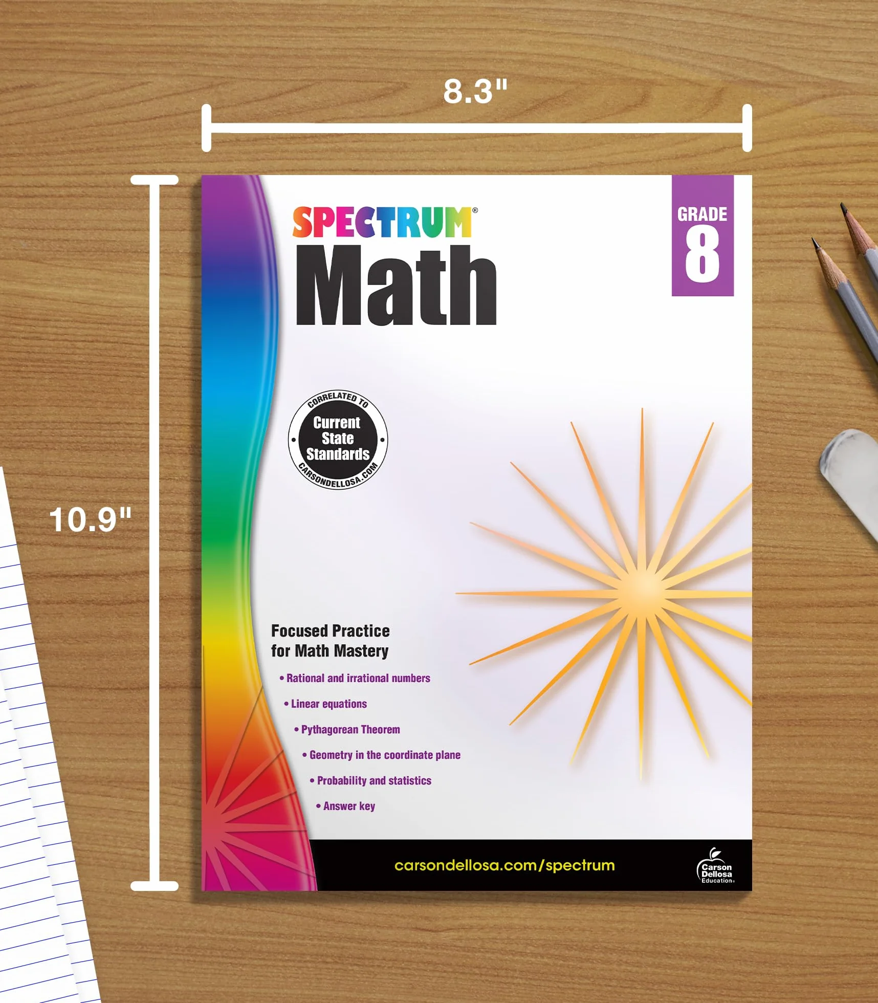 Spectrum Math Workbook, Grade 8: Volume 9