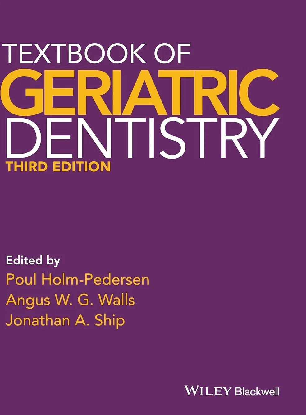 Textbook of Geriatric Dentistry