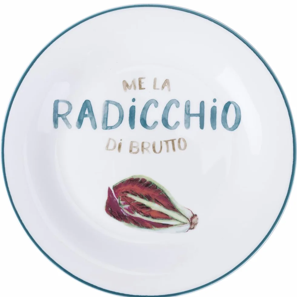 Zestaw 6 talerzy konturowych 19 cm, porcelana New Bone China, Le Travisate
