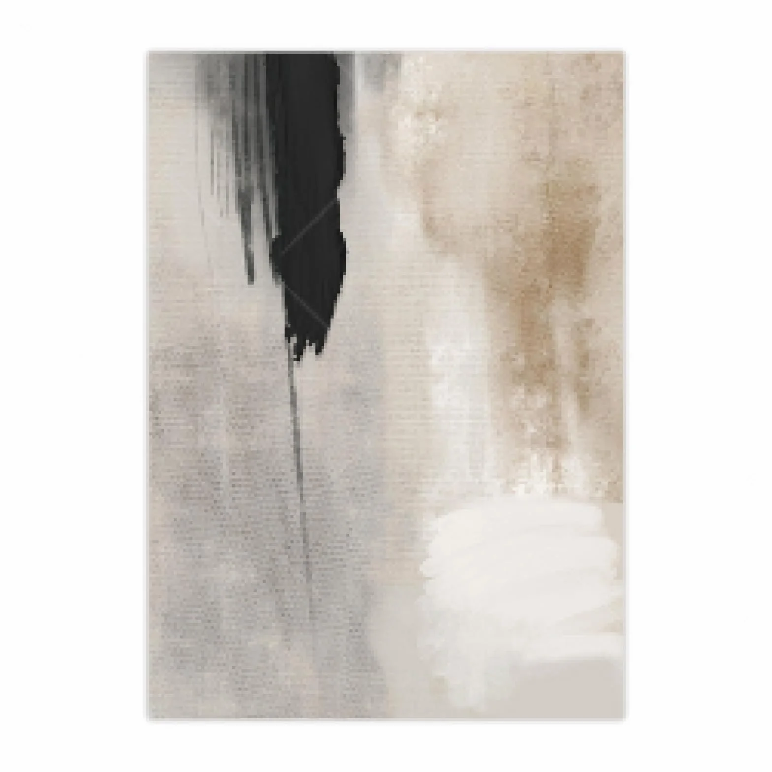 KEBIA Obrazy na płótnie abstrakcyjne akwarela 70 x 100 cm x 3 bez ramy