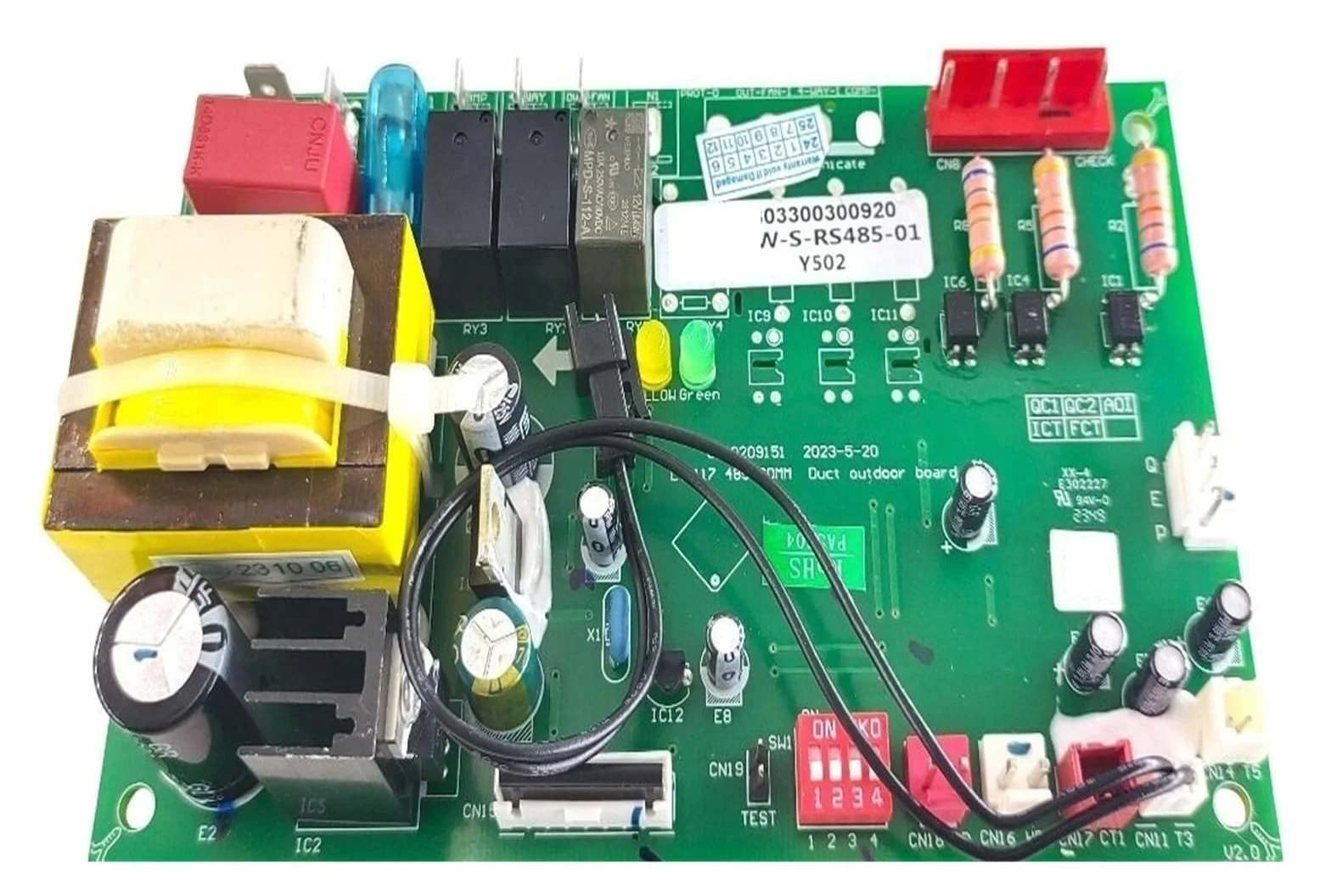 Dobra praca dla klimatyzatora płyta drukowana 803300300920 RW-S-RS485-01 część (używana płyta)