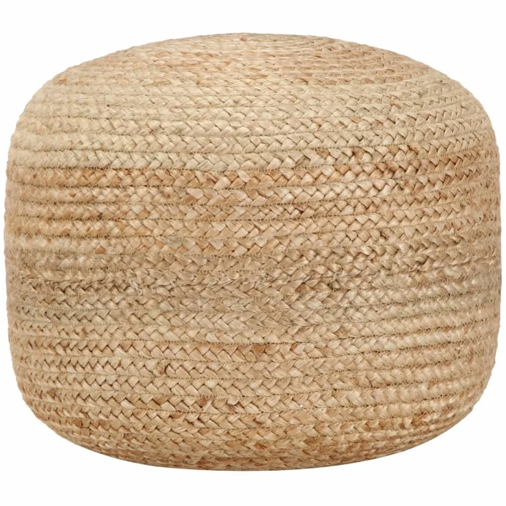 vidaXL Ręcznie robiony puf jutowy 45x30 cm