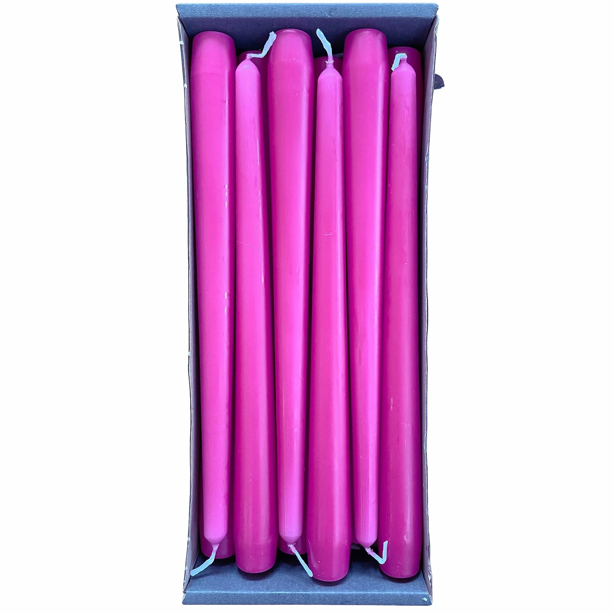 Nordring świece zestaw 12 sztuk fuksja RAL 2,3x25 cm 8h dekoracja stołu