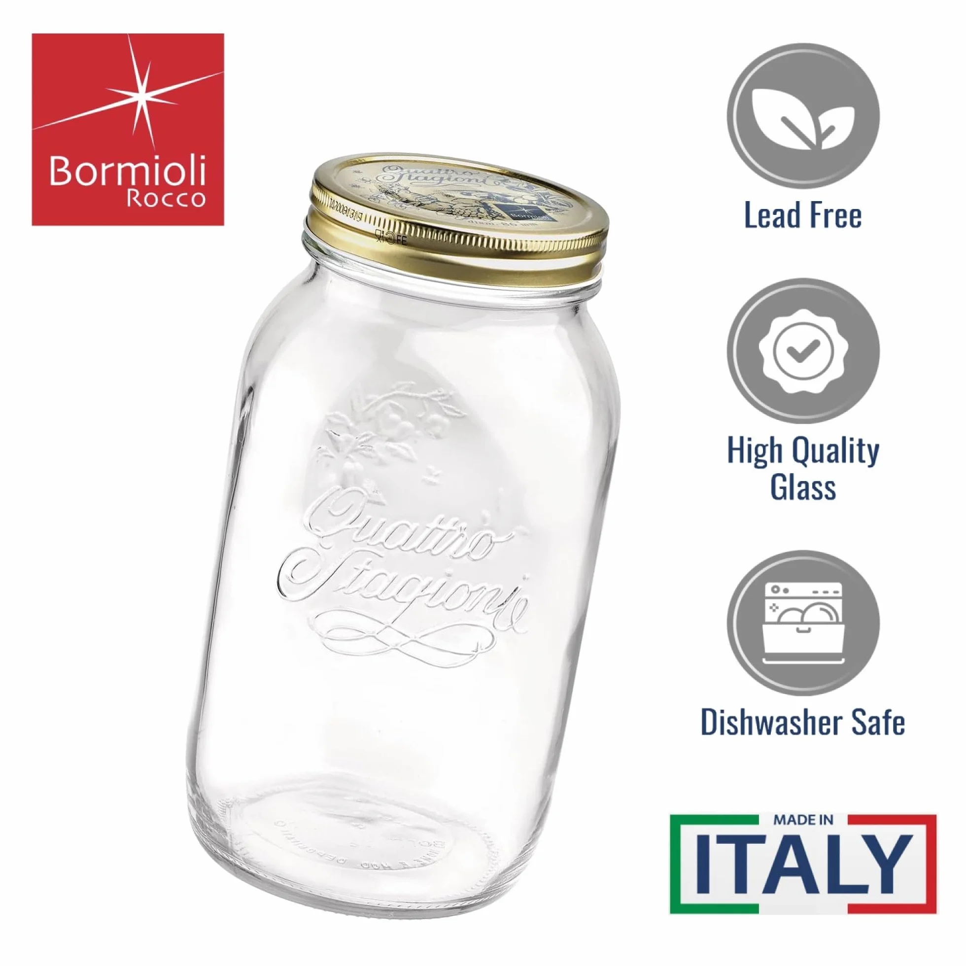 Bormioli Quattro Stagioni słoik na przetwory 1,5 l 1500 ml