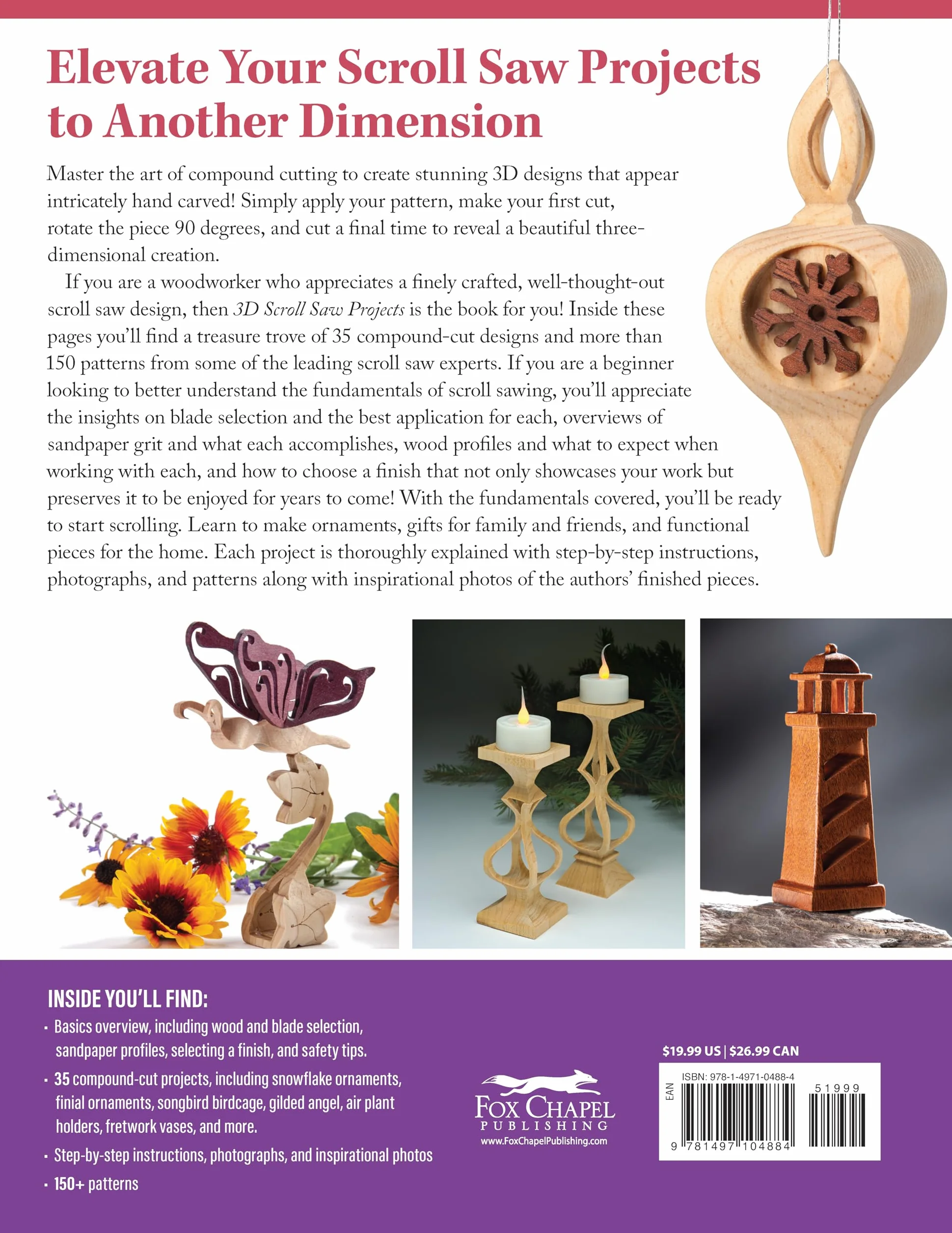 3D Scroll Saw Projects: 35 Fun Compound-Cut Projects, More Than 150 Patterns