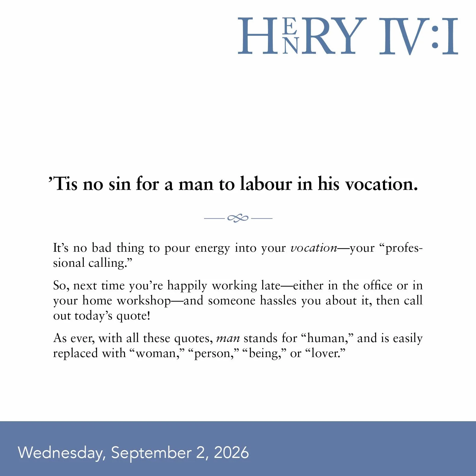 Everyday Shakespeare: Lines for Life Page-A-Day® Calendar 2026