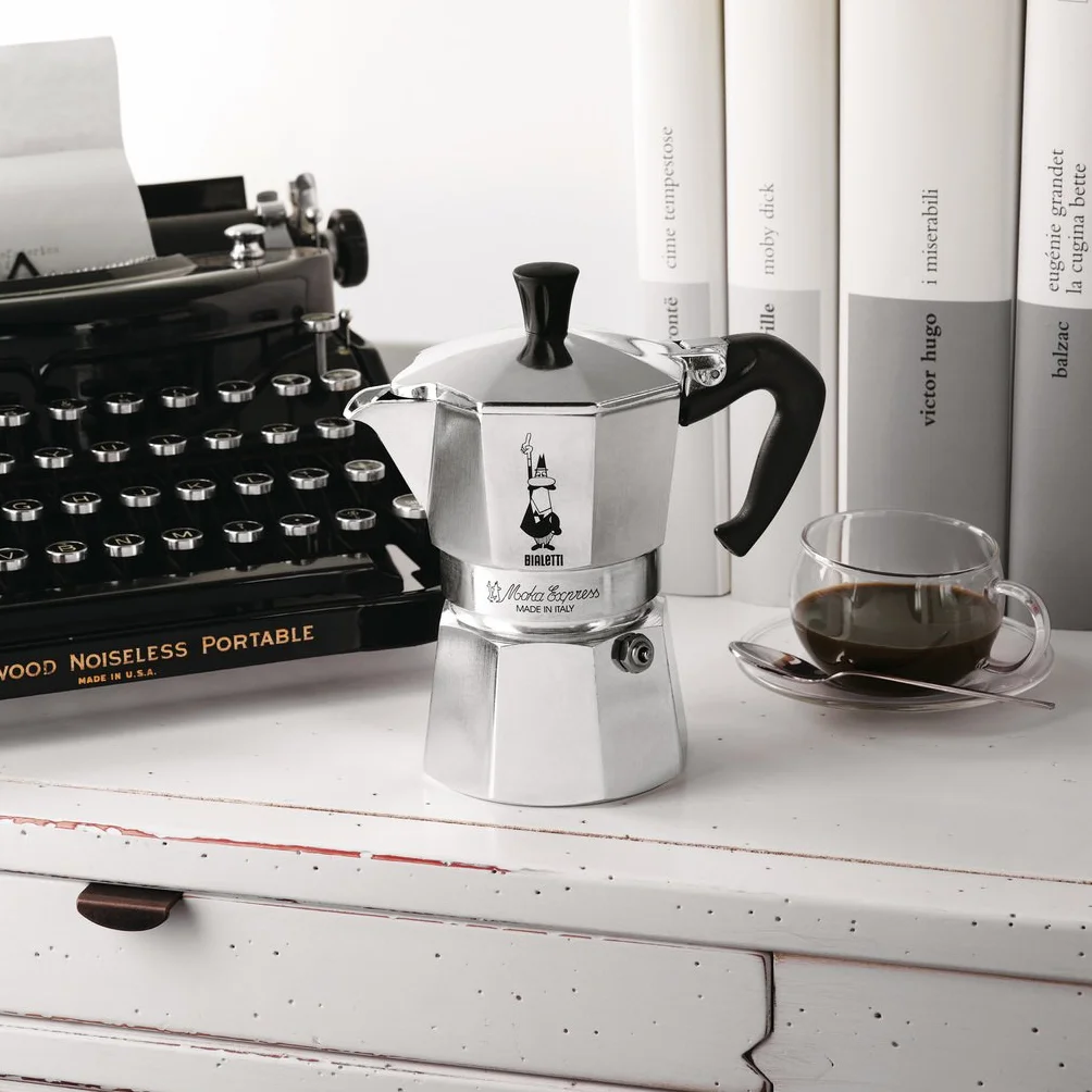 Bialetti Express Moka Pot 12 czapek aluminium srebrny