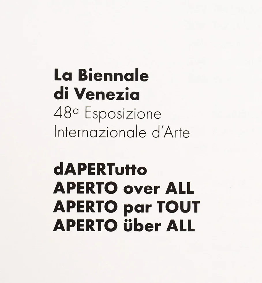Venice Biennale 1999: Over All - 48th Exposition of International Art, Aperto