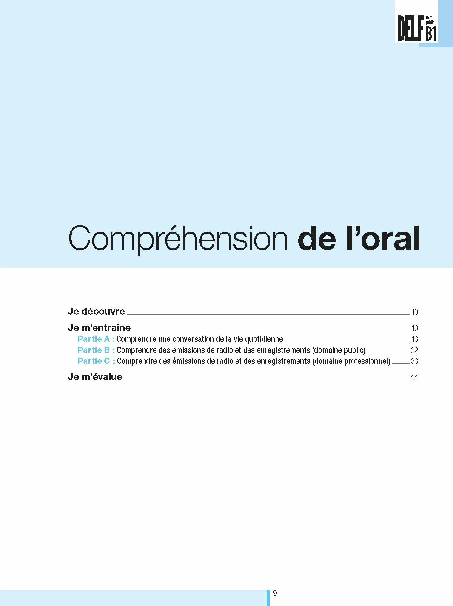 DELF tout public - Nouveau format d'épreuves (B1): Audios en téléchargement