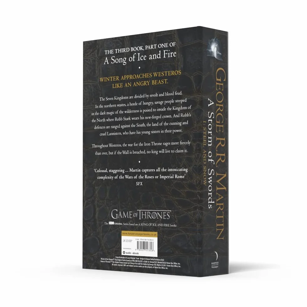 A Storm of Swords: Part 1 Steel and Snow: The bestselling classic epic fantasy series behind the award-winning HBO and Sky TV show and phenomenon GAME OF THRONES: Book 3