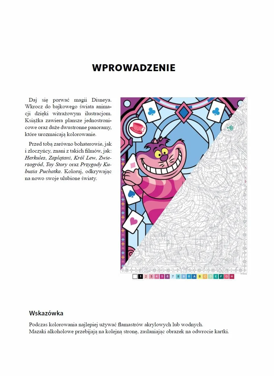 Art therapy kolorowanka antystresowa Disney Witraże Magia kolorów