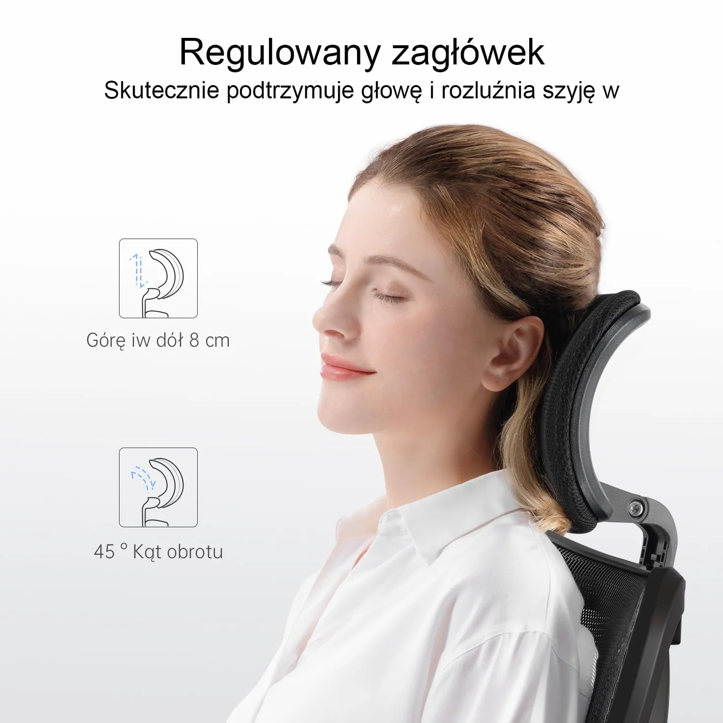 SIHOO Ergonomiczne krzesło biurowe,komputerowe z regulowanym podparciem lędźwiowym i zagłówkiem, oddychające siatkowe krzesło do gier z wygodną grubą poduszką i regulowanymi podłokietnikami (czarne)