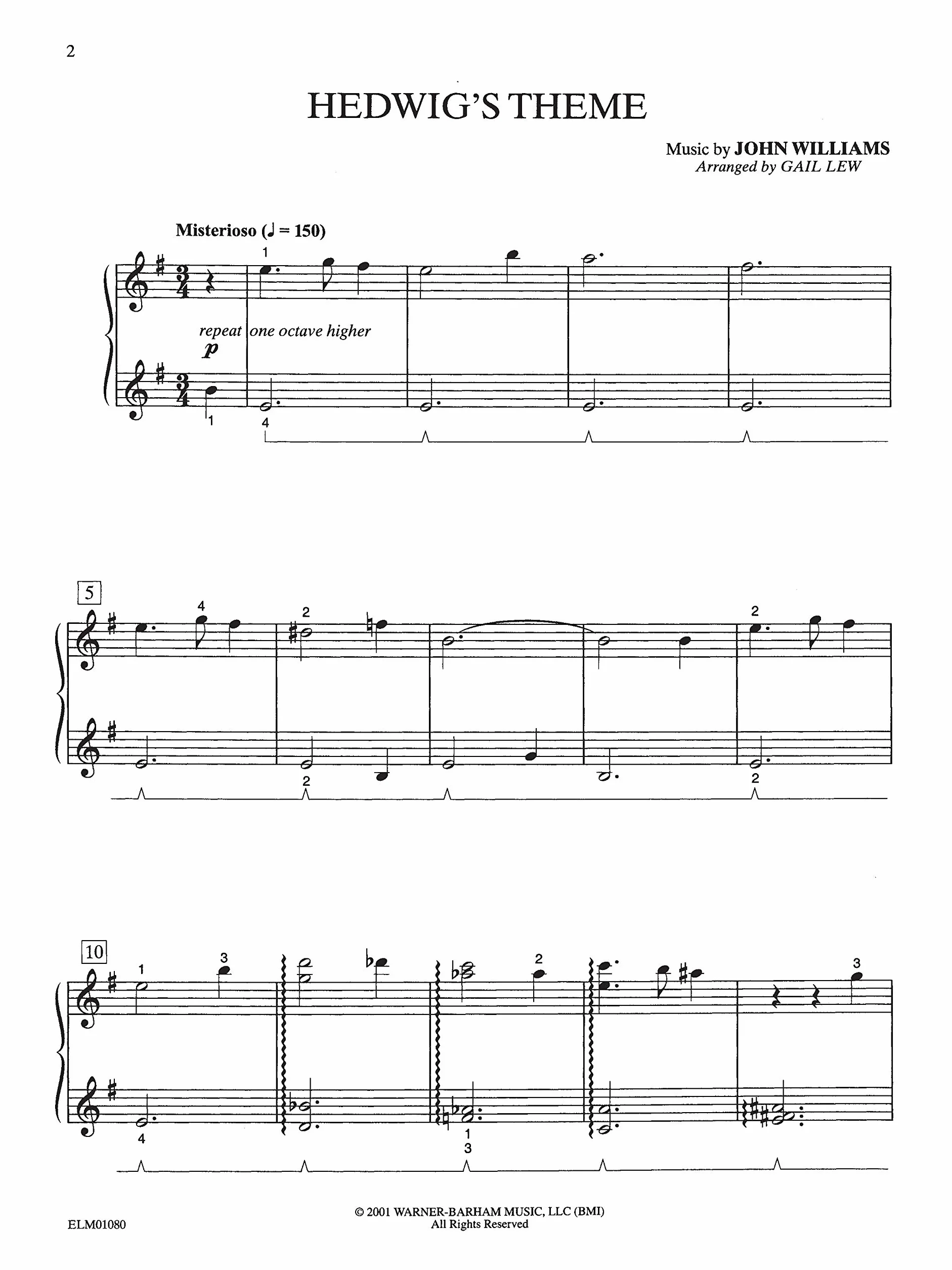 Harry Potter and the Sorcerer's Stone: Early Intermediate Piano Solos