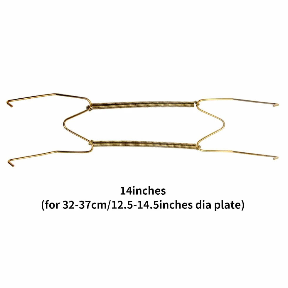 Kisbeibi Zestaw 2 niewidocznych haczyków ściennych na talerze (20,5 - 40 cm (35,6 cm)
