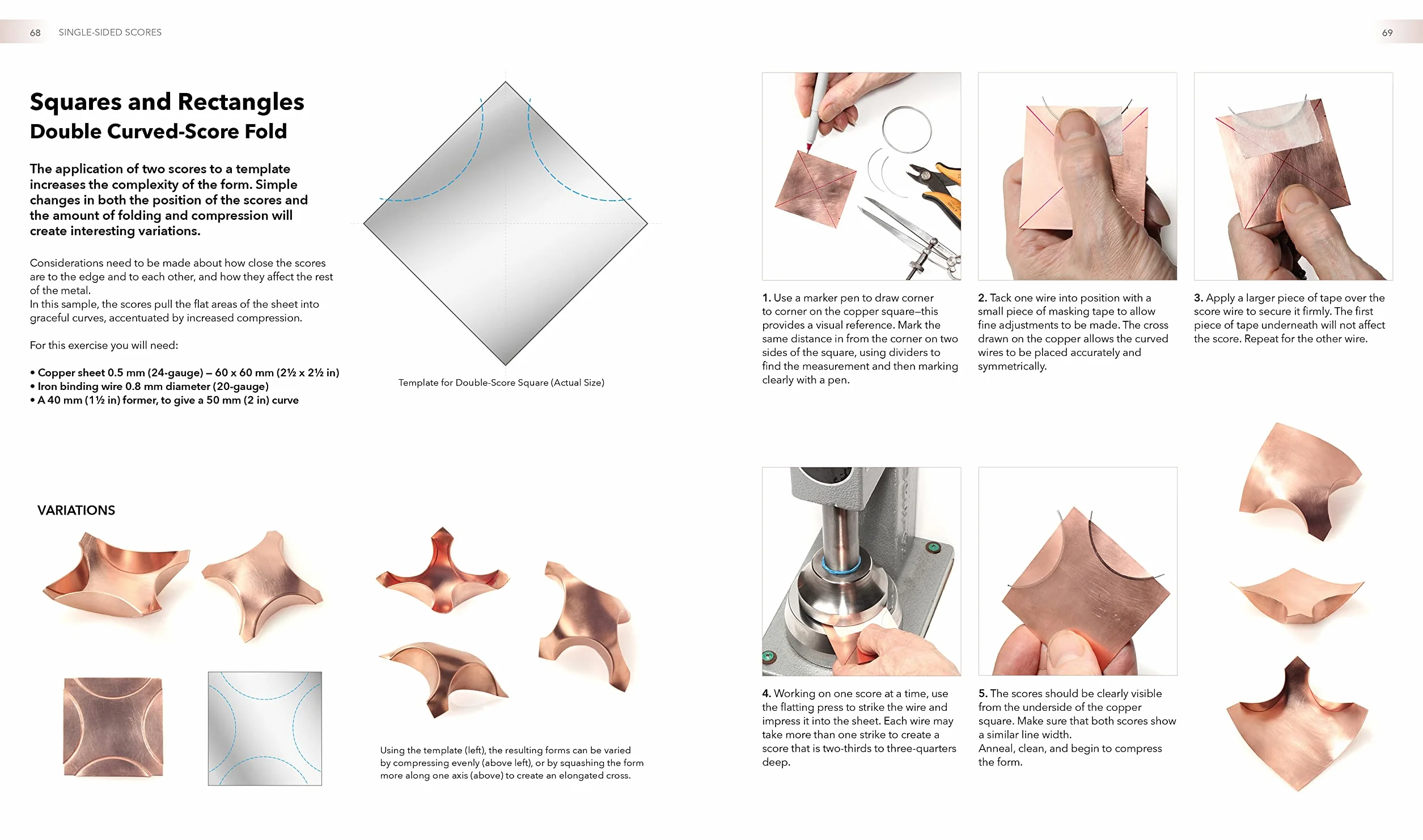 New Jewellery Techniques. Curved Scoring and Folding for Metalwork and Silversmithing /anglais